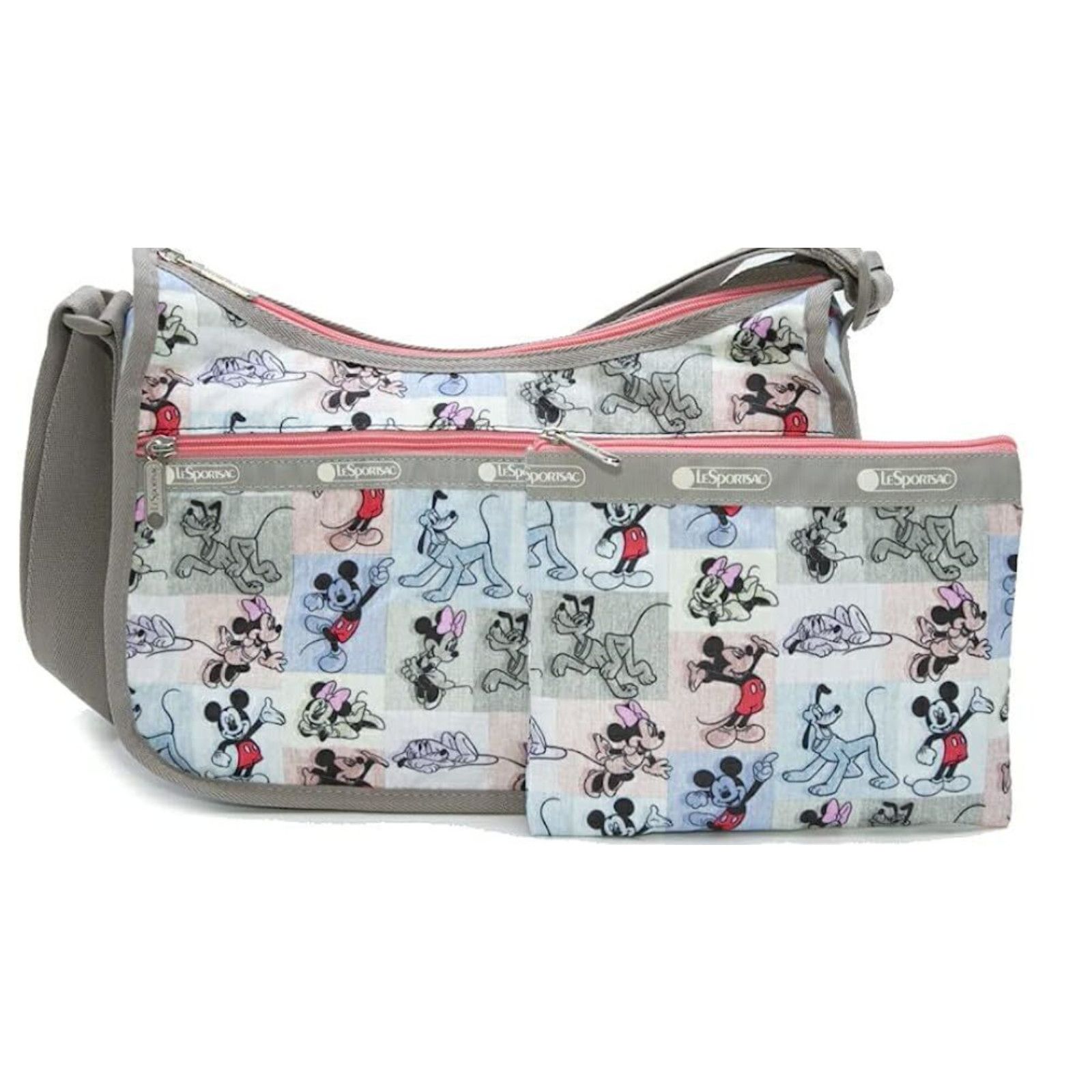 image of Lesportsac X Disney Mickey Friends Hobo Crossbody NWT in Blue, Women's