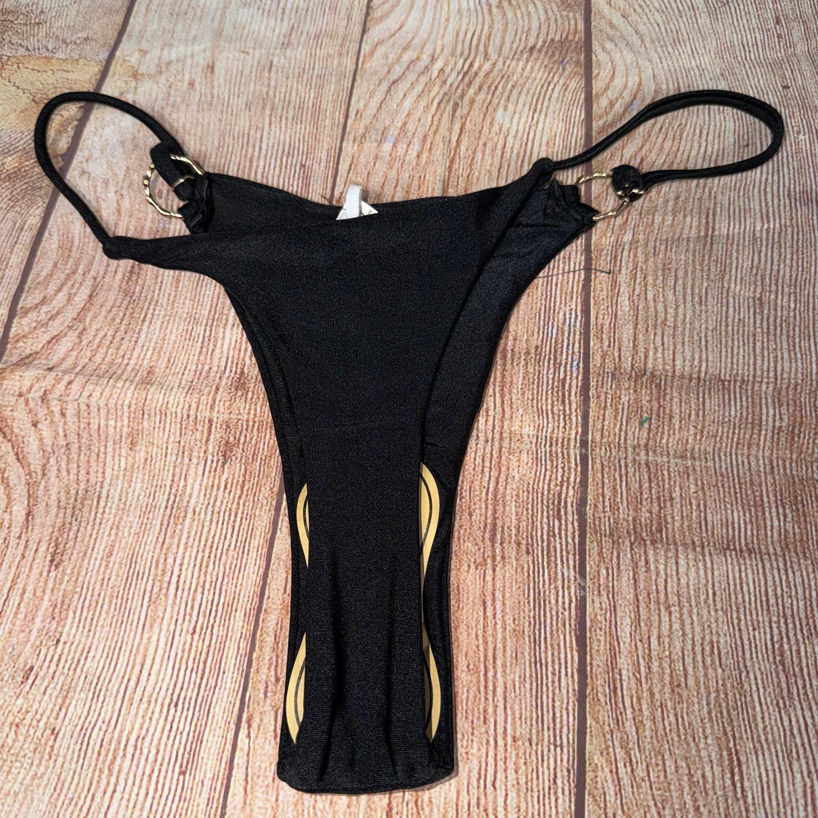 Other Black Swimwear Bottom with Adjustable Straps Size Small NWOT Size ONE SIZE - 5 Thumbnail