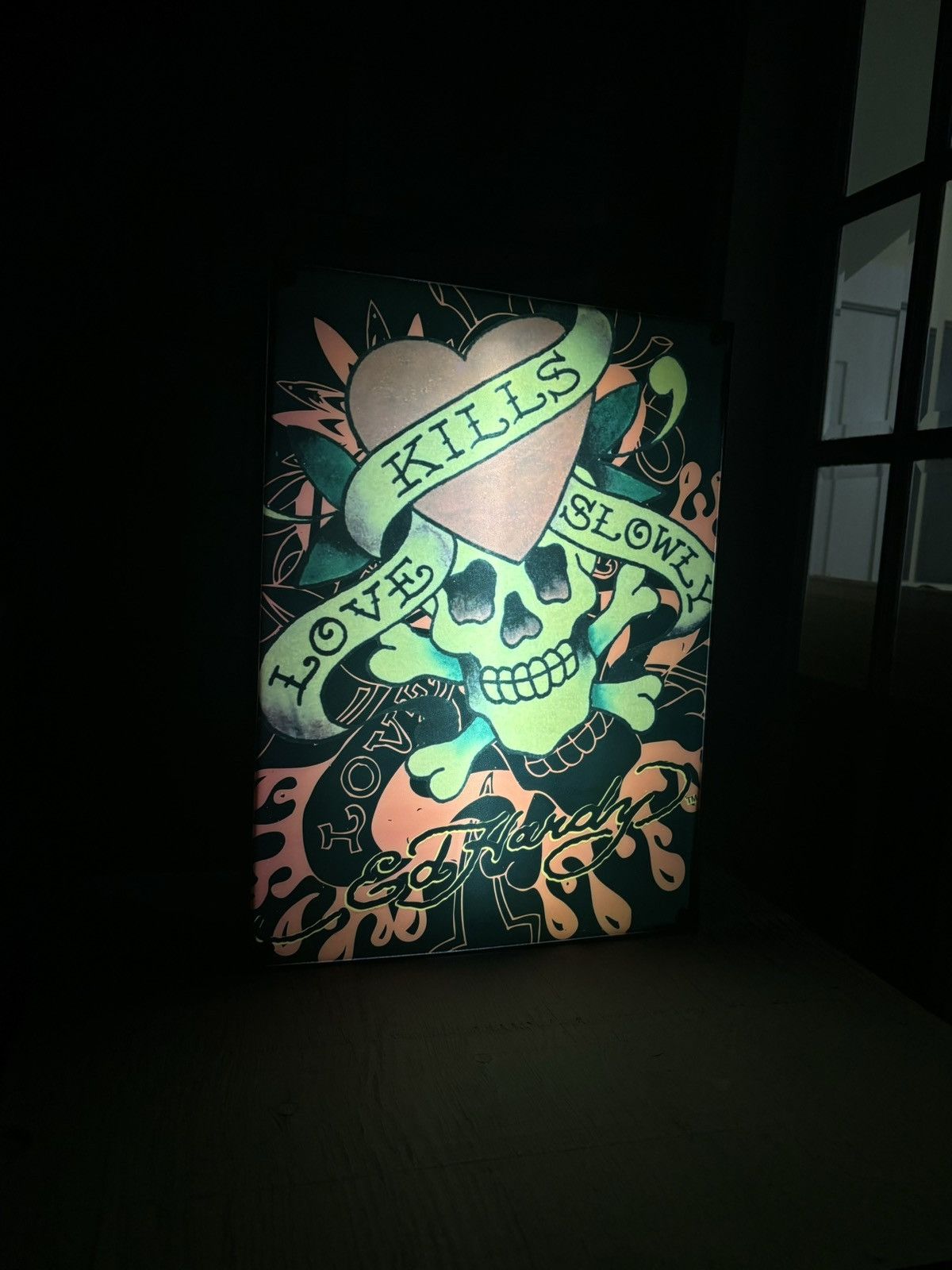 Christian Audigier × Ed Hardy × Vintage Vintage Ed Hardy Light Box Love Kills Slowly Home Goods Lamp Size ONE SIZE - 11 Thumbnail