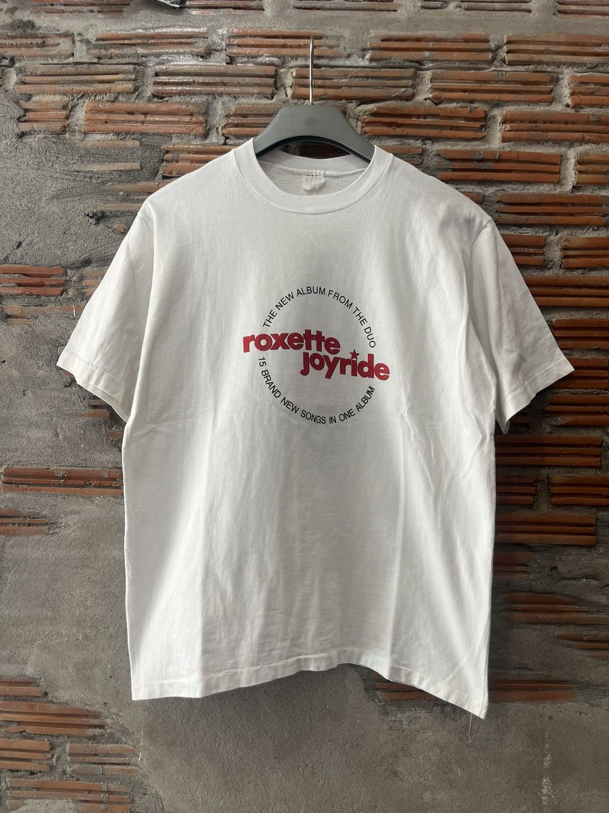 Band Tees VINTAGE 1991 ROXETTE Joyride Tour T-Shirt 'The Duo' Size US L / EU 52-54 / 3 - 2 Thumbnail