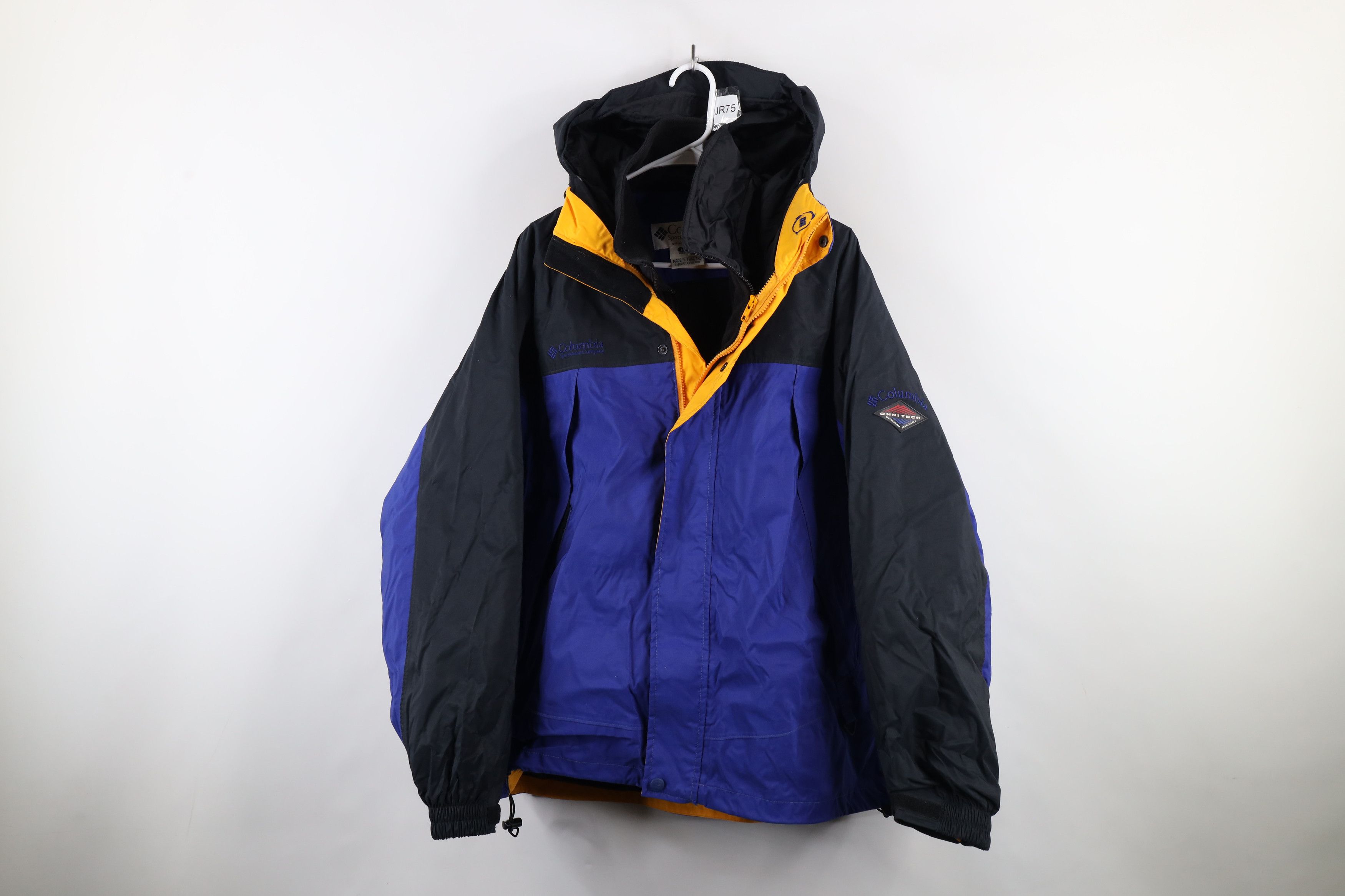 Columbia × Vintage Vintage 90s Columbia 2 In 1 Winter Hooded Jacket Coat Blue Size US L / EU 52-54 / 3 - 1 Thumbnail