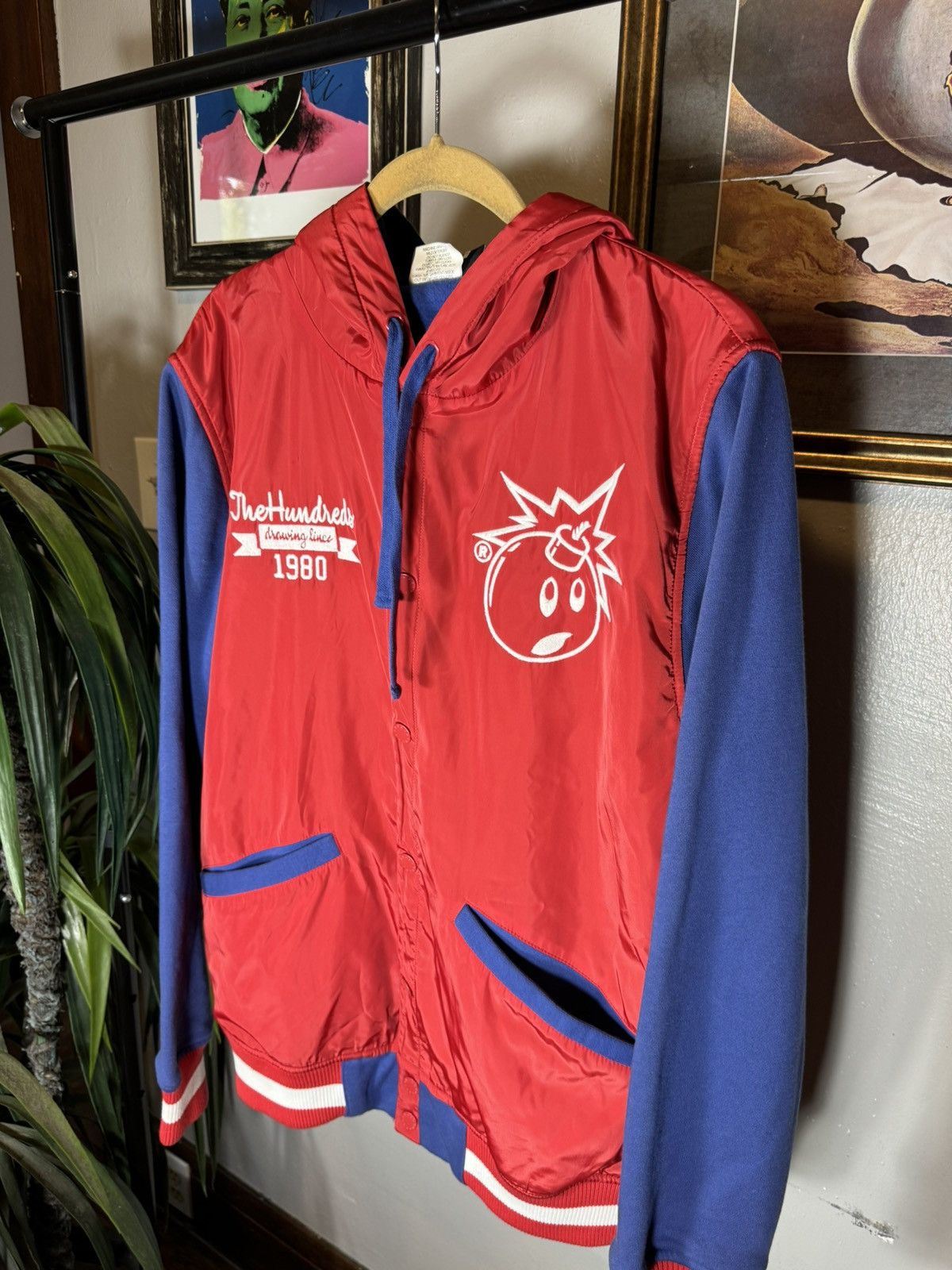 The Hundreds The Hundreds X Drawing Lines Red And Blue Hooded Jacket Size US L / EU 52-54 / 3 - 3 Thumbnail