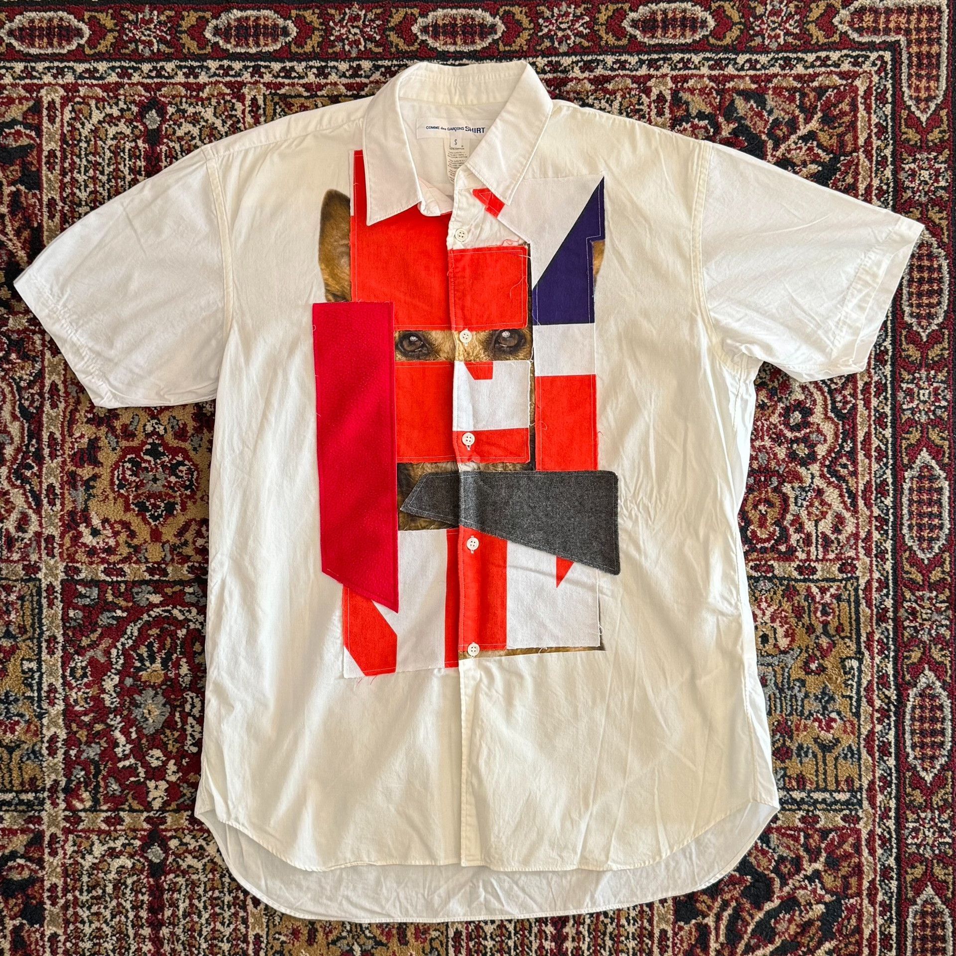 Comme des Garcons Comme des Garçons CDG Patchwork Short Sleeve Shirt Size US S / EU 44-46 / 1 - 1 Thumbnail