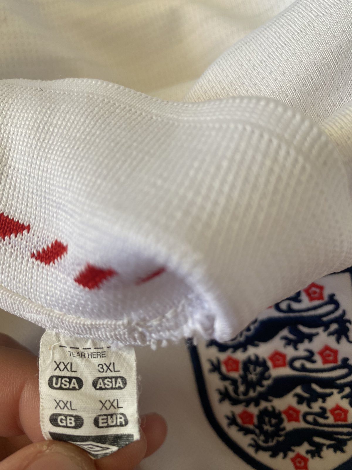 Umbro Vintage Jersey ENGLAND - Umbro - 2005 - 2007 - XXL - UNIQUE Size US XXL / EU 58 / 5 - 7 Thumbnail