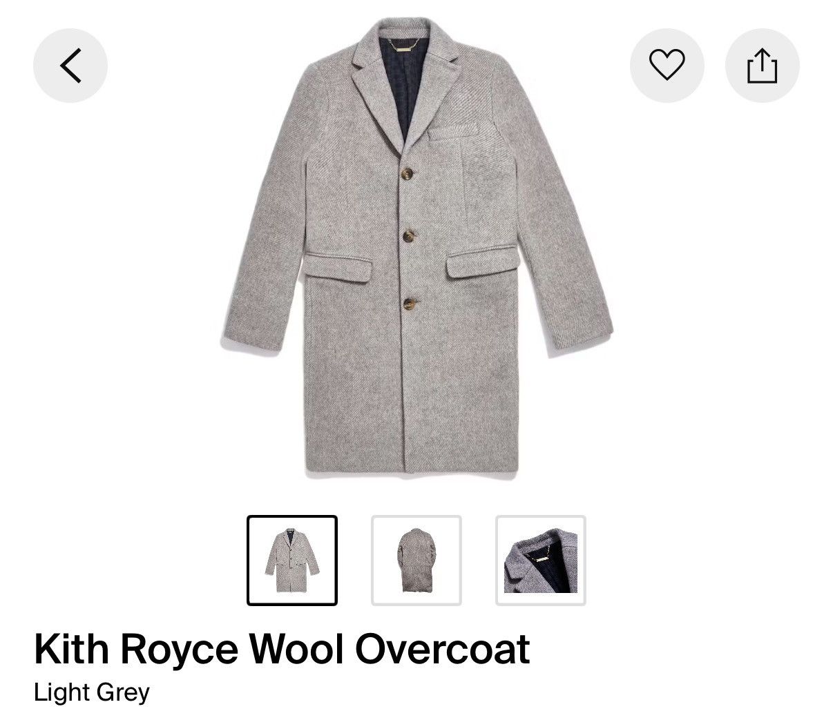 Kith Kith Royce Wool Overcoat Size US S / EU 44-46 / 1 - 1 Thumbnail