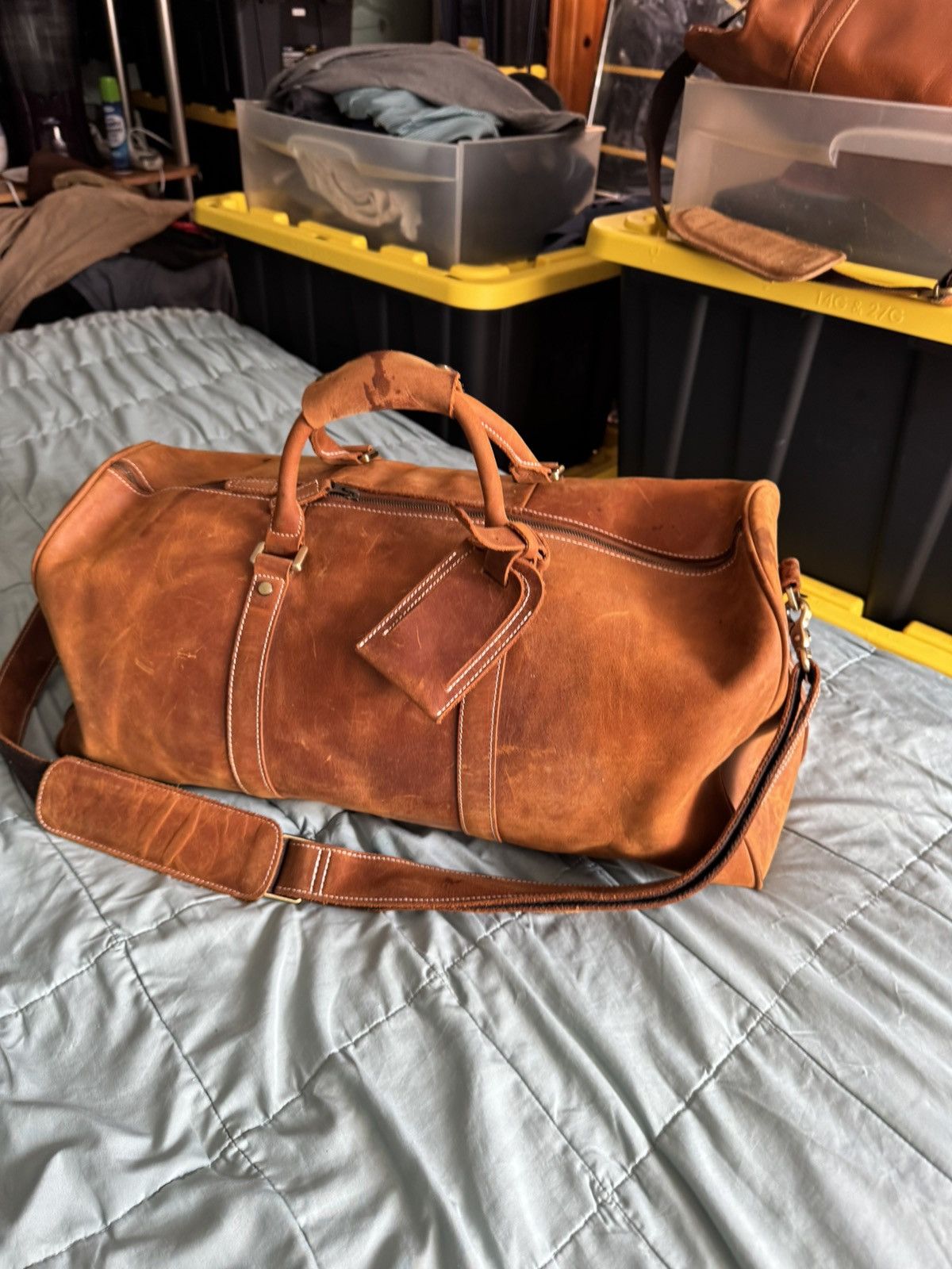 Handmade Authentic leather gym bag Size ONE SIZE - 1 Thumbnail