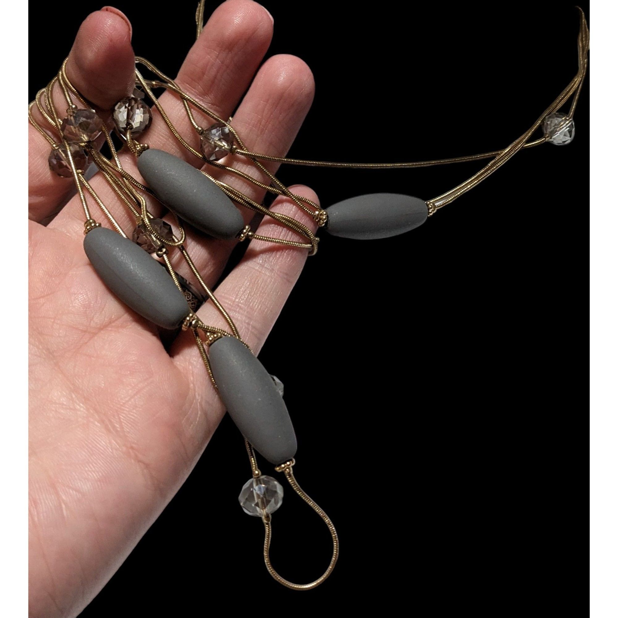 Other Elegant Silicone Gold Glam Beaded Neckalce Size ONE SIZE - 4 Thumbnail