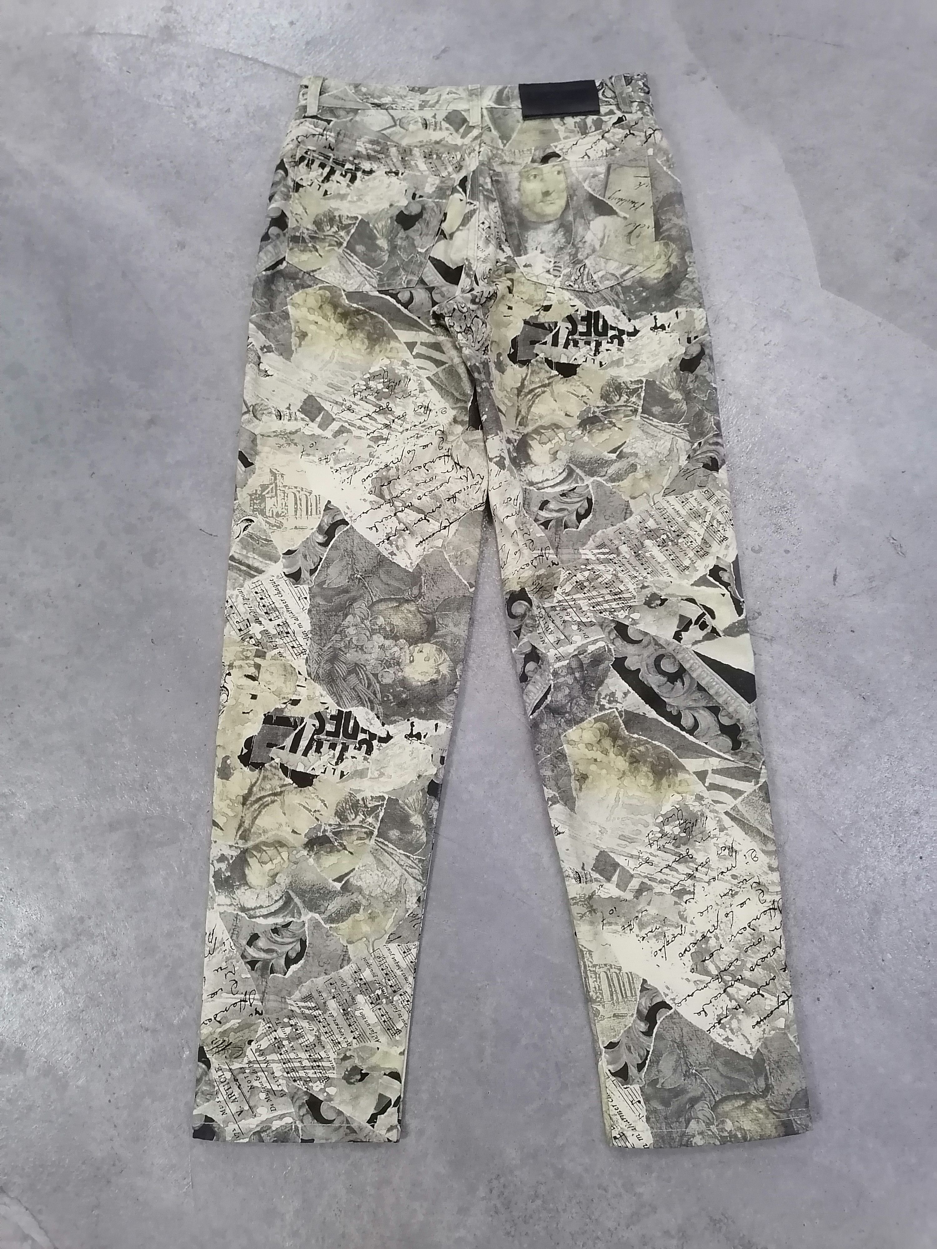 Moschino Vintage 90s Moschino Jeans Collage Print Pants Archive Italy Size US 29 - 9 Thumbnail