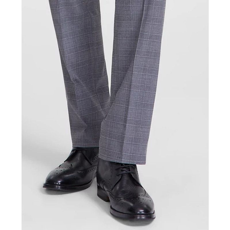 Michael Kors Michael Kors Men's Light Grey Plaid Dress Pants Size 36W 34L Size US 36 / EU 52 - 5 Thumbnail