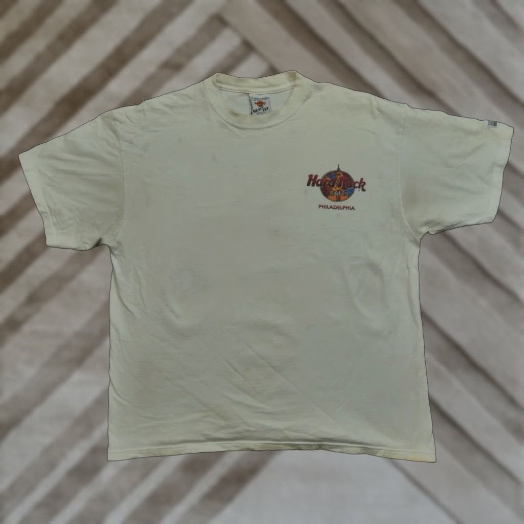 Hard Rock Cafe VINTAGE Hard Rock Cafe Shirt Adult XL White Mens 90s T-Shirt Size US XL / EU 56 / 4 - 1 Thumbnail