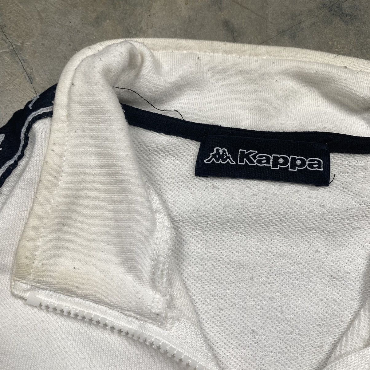 Kappa × Vintage y2k Kappa Sidetape Zipped Up Sweater Jacket Size US S / EU 44-46 / 1 - 8 Thumbnail