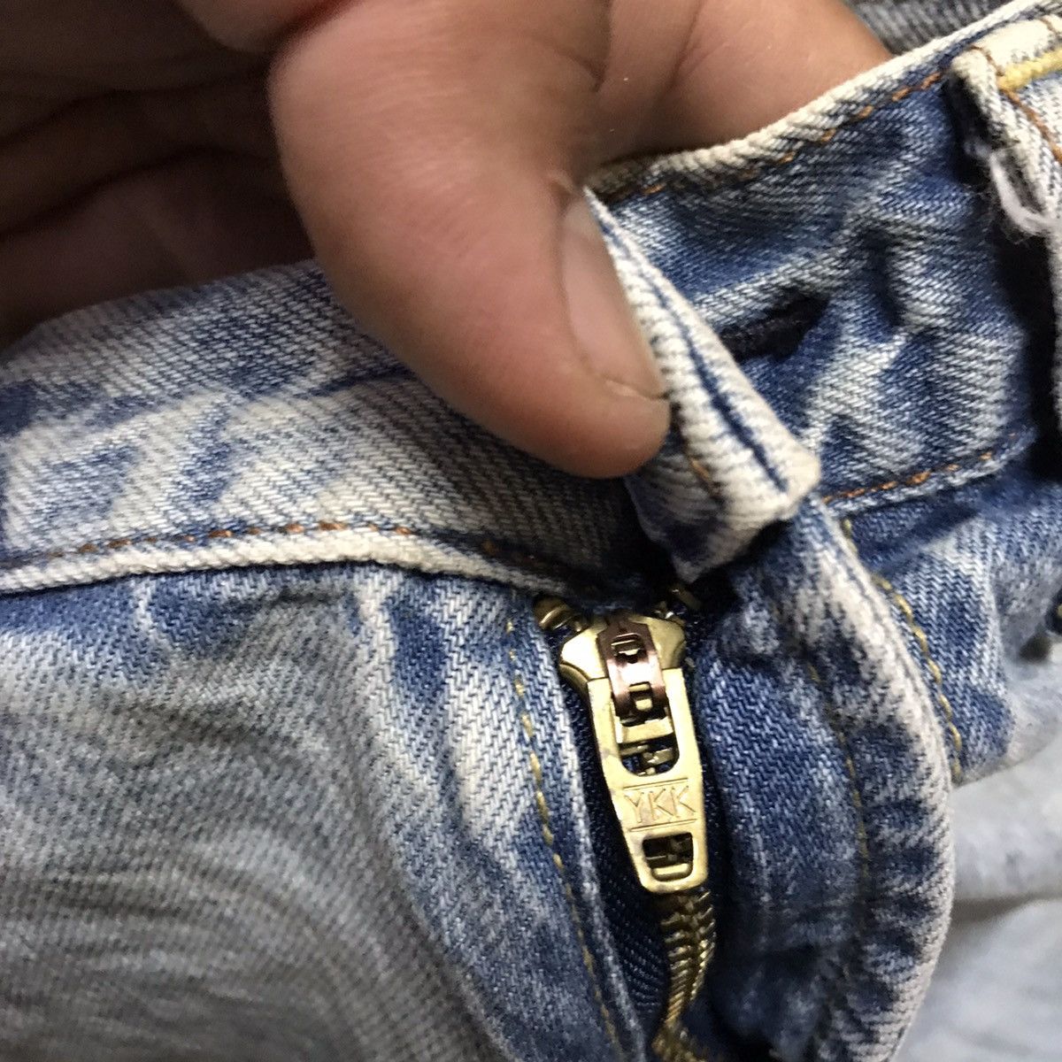 14th Addiction VINTAGE GU ART DISTRESSED DENIM PANTS Size US 30 / EU 46 - 14 Thumbnail