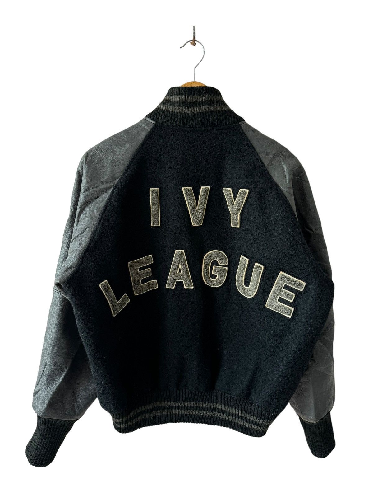 Other Vintage Ivy League Stadium Wool Leather Varsity Jacket Size US L / EU 52-54 / 3 - 3 Thumbnail