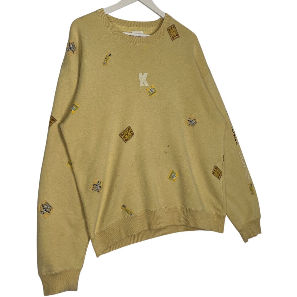Vintage Vintage 90s Karl Helmut Sweatshirt Crewneck Yellow Size M Size L / US 10 / IT 46 - 3 Thumbnail