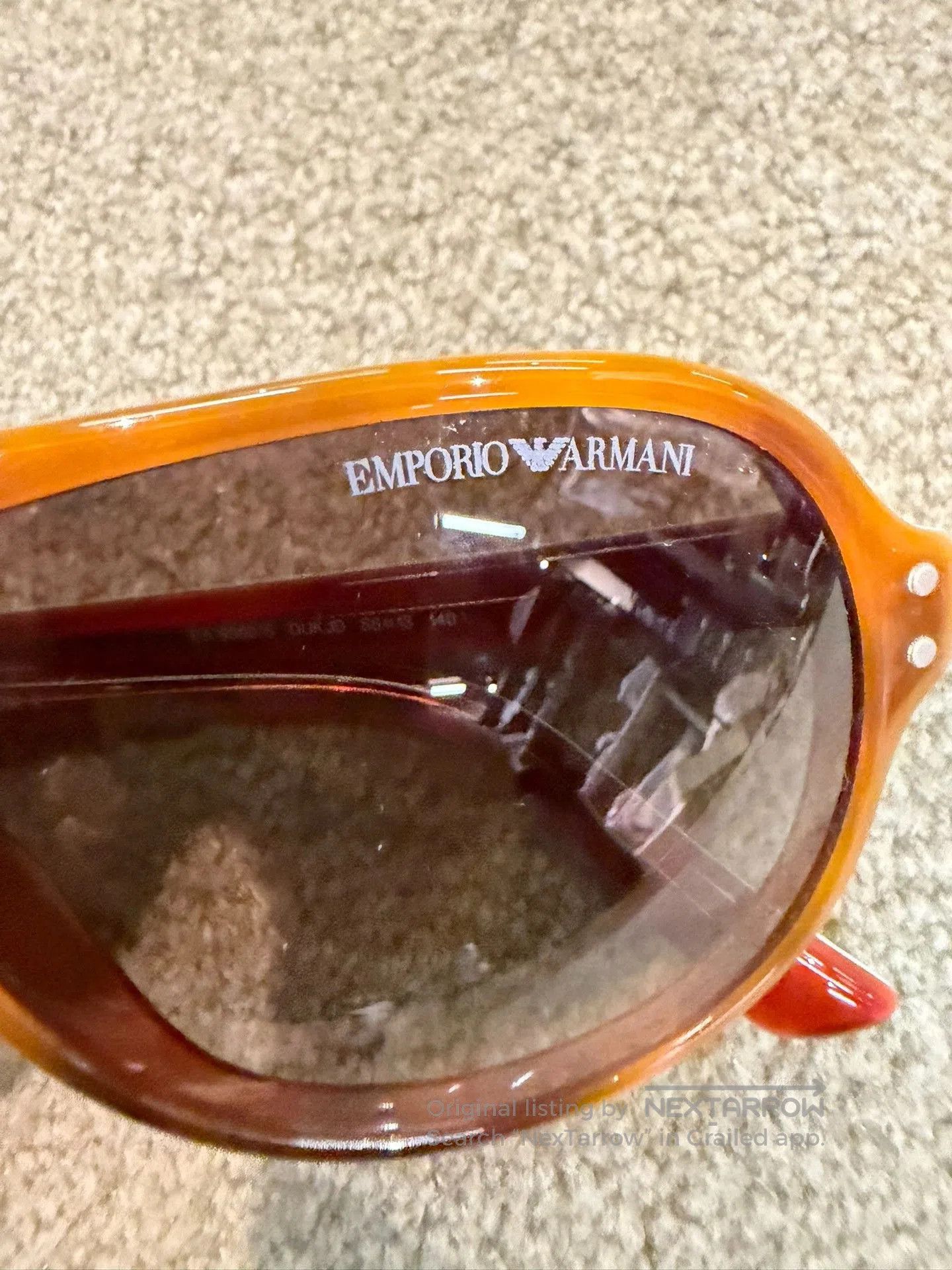 Emporio Armani EMPORIO Armani Aviator Oversized Sunglasses. Size ONE SIZE - 3 Thumbnail