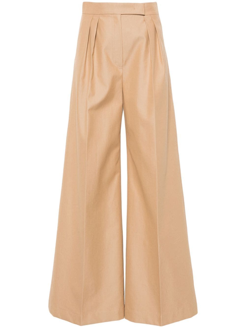Max Mara WIDE-LEG COTTON TROUSERS Size 27" / US 4 / IT 40 - 1 Thumbnail