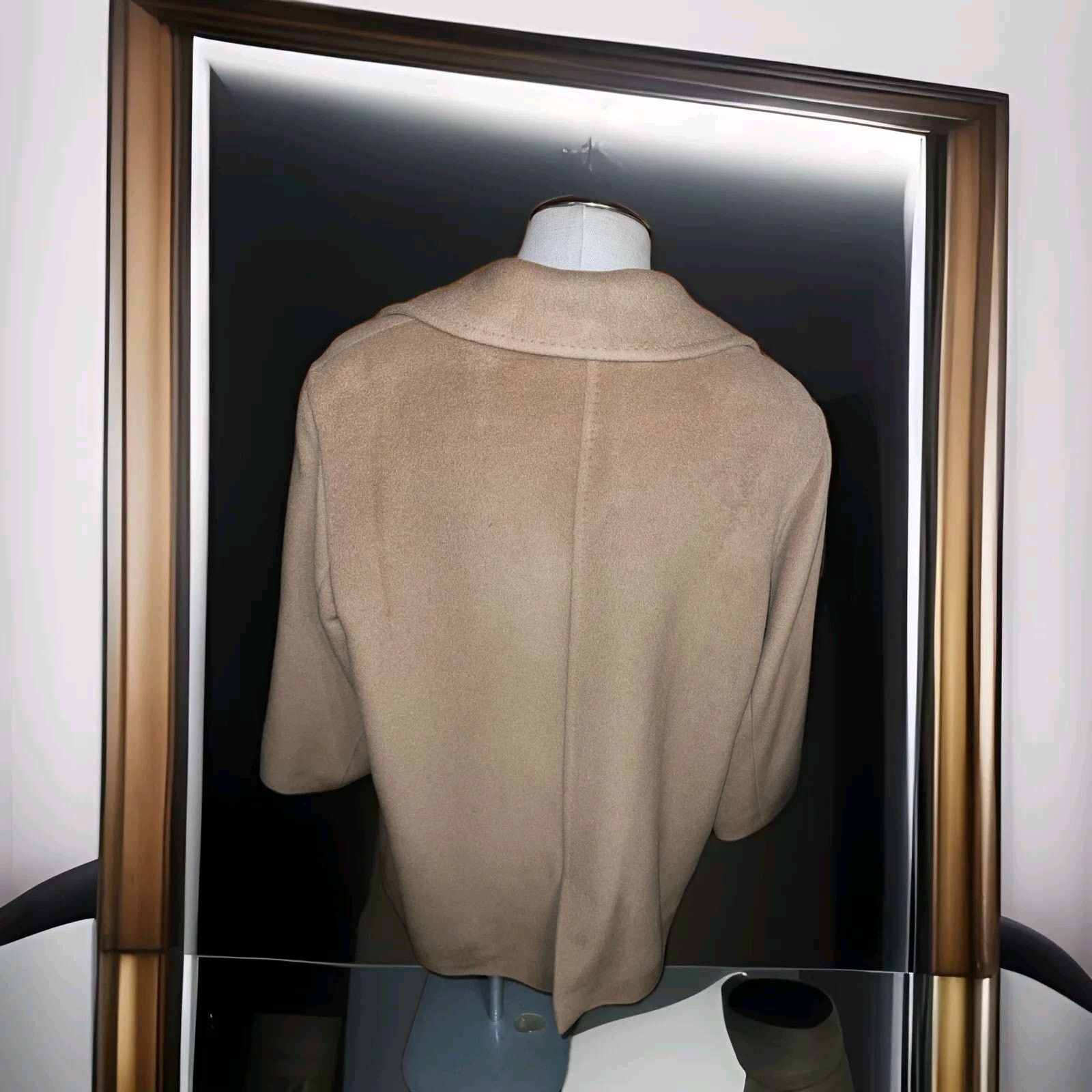 Cinzia Rocca Cinzia Rocca 3/4 Women's OverCoat Camel Color Size XXL / US 16-18 / IT 52-54 - 2 Thumbnail