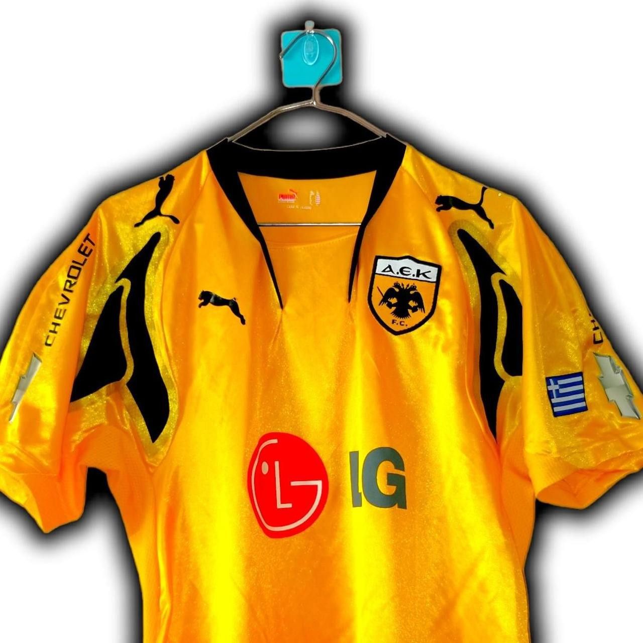 Puma AEK Athens 2007 2008 2009 Home Shirt Jersey Size US M / EU 48-50 / 2 - 1 Thumbnail