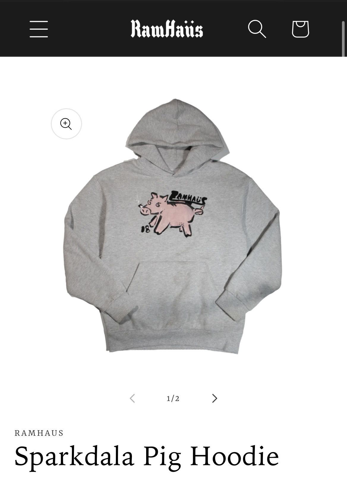 Supreme Pig Ramhaus hoodie Size US M / EU 48-50 / 2 - 2 Thumbnail