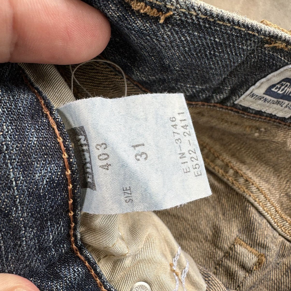 Japanese Brand Vintage Edwin Faded Distressed Denim Jean Pant W32 Size US 32 / EU 48 - 6 Thumbnail