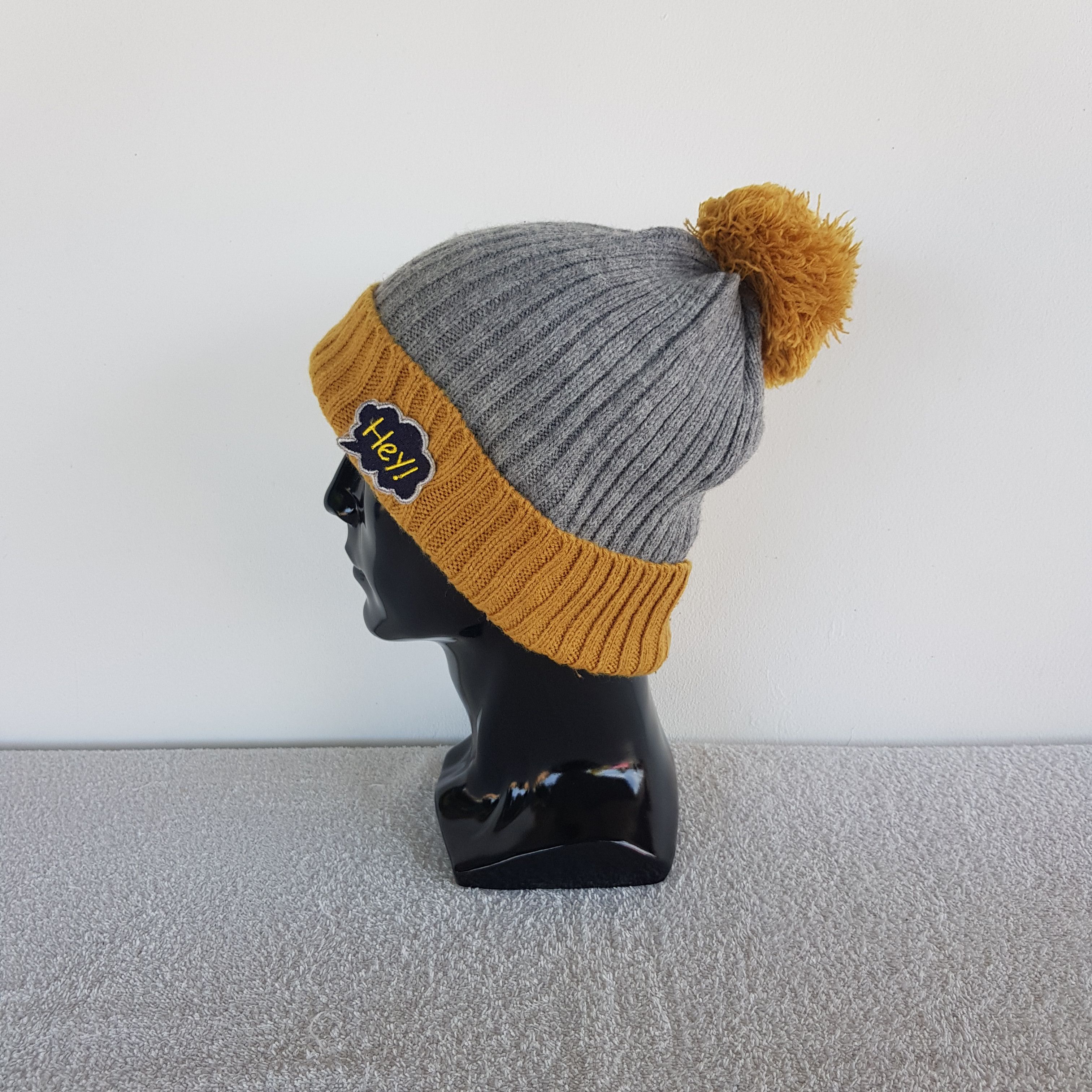 Japanese Brand Vintage Shoo La Rue Beanie Ribbed Knit Snow Caps Hats. Size ONE SIZE - 4 Thumbnail