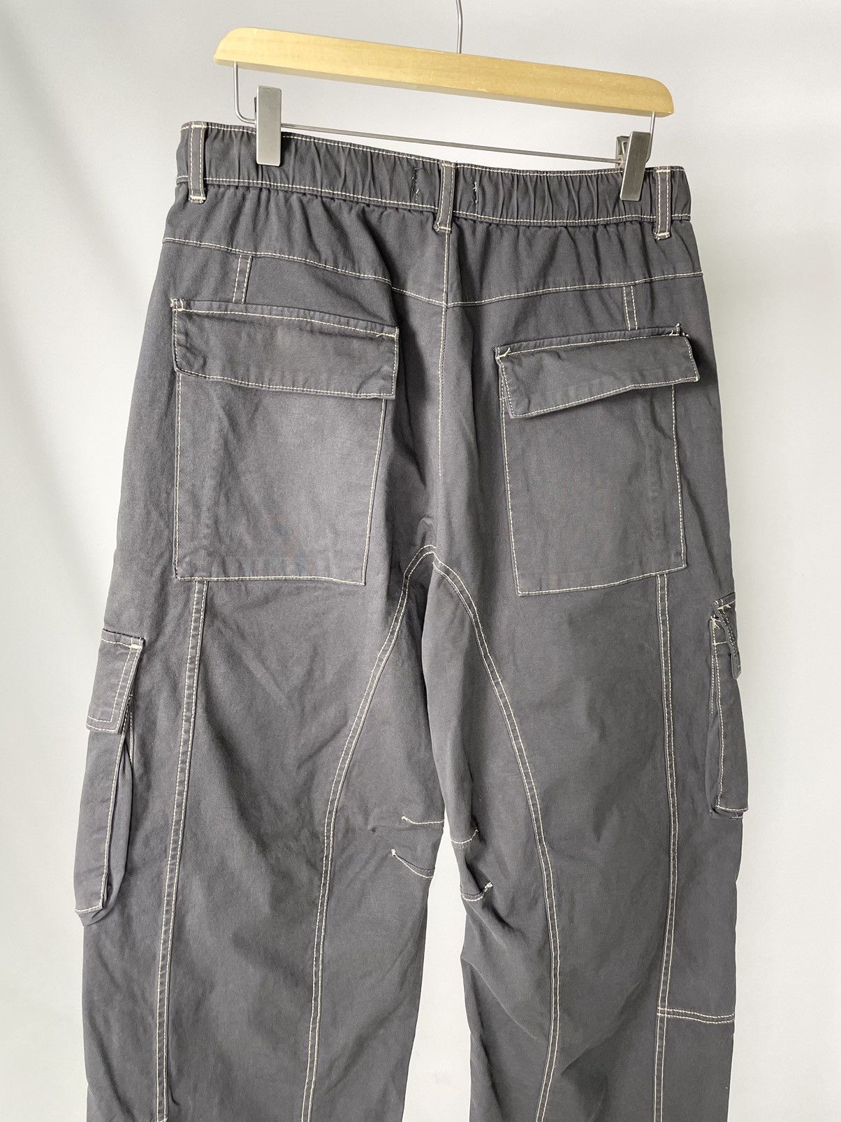 Zara Zara Aviator Parachute Cargo Navy Green Pants Military style Size US 34 / EU 50 - 11 Thumbnail