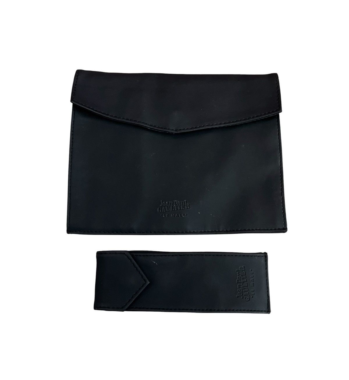 Jean Paul Gaultier TAX FREE 🇺🇸 Jpg le male leather 2in1 snap pouch Size ONE SIZE - 5 Thumbnail