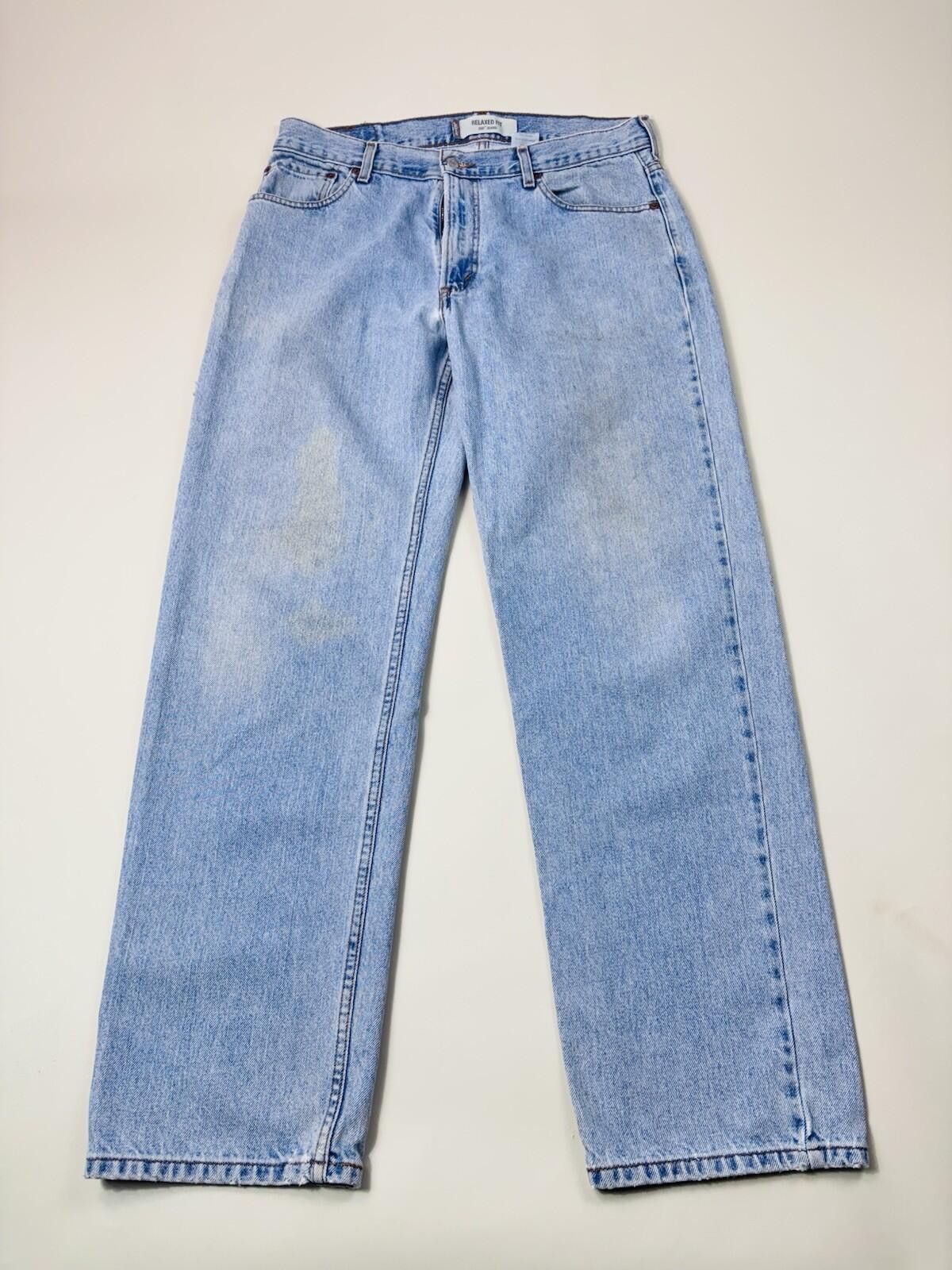 Levi's Vintage Levi's 550 Relaxed Fit Jeans in a Light Denim 36x34 Size US 36 / EU 52 - 5 Thumbnail