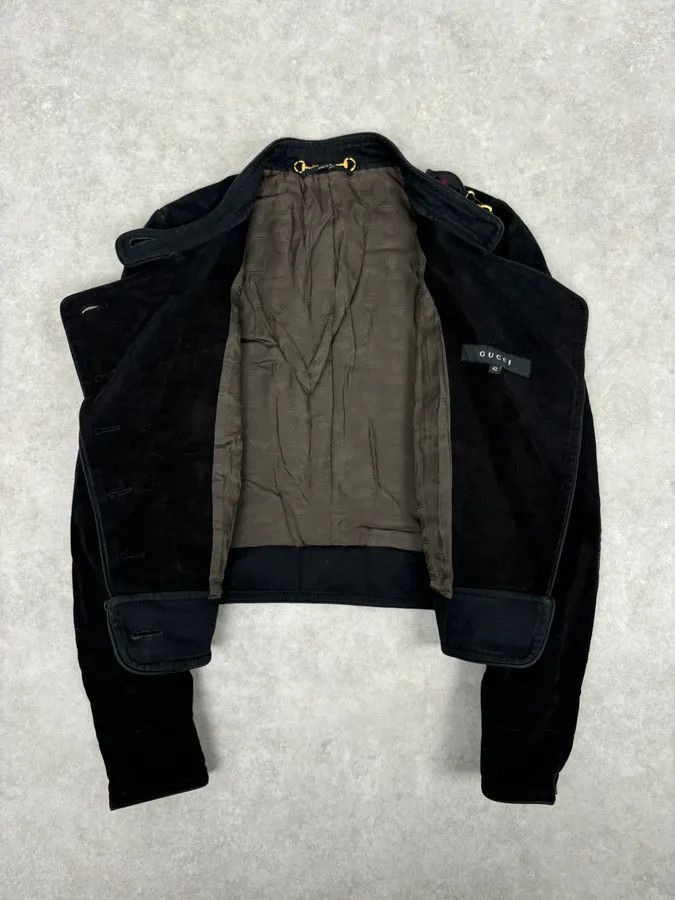 Gucci AW2008 Gucci Black Asymmetrical Elbow Patch Jacket by Frida Giannini Size S / US 4 / IT 40 - 7 Thumbnail