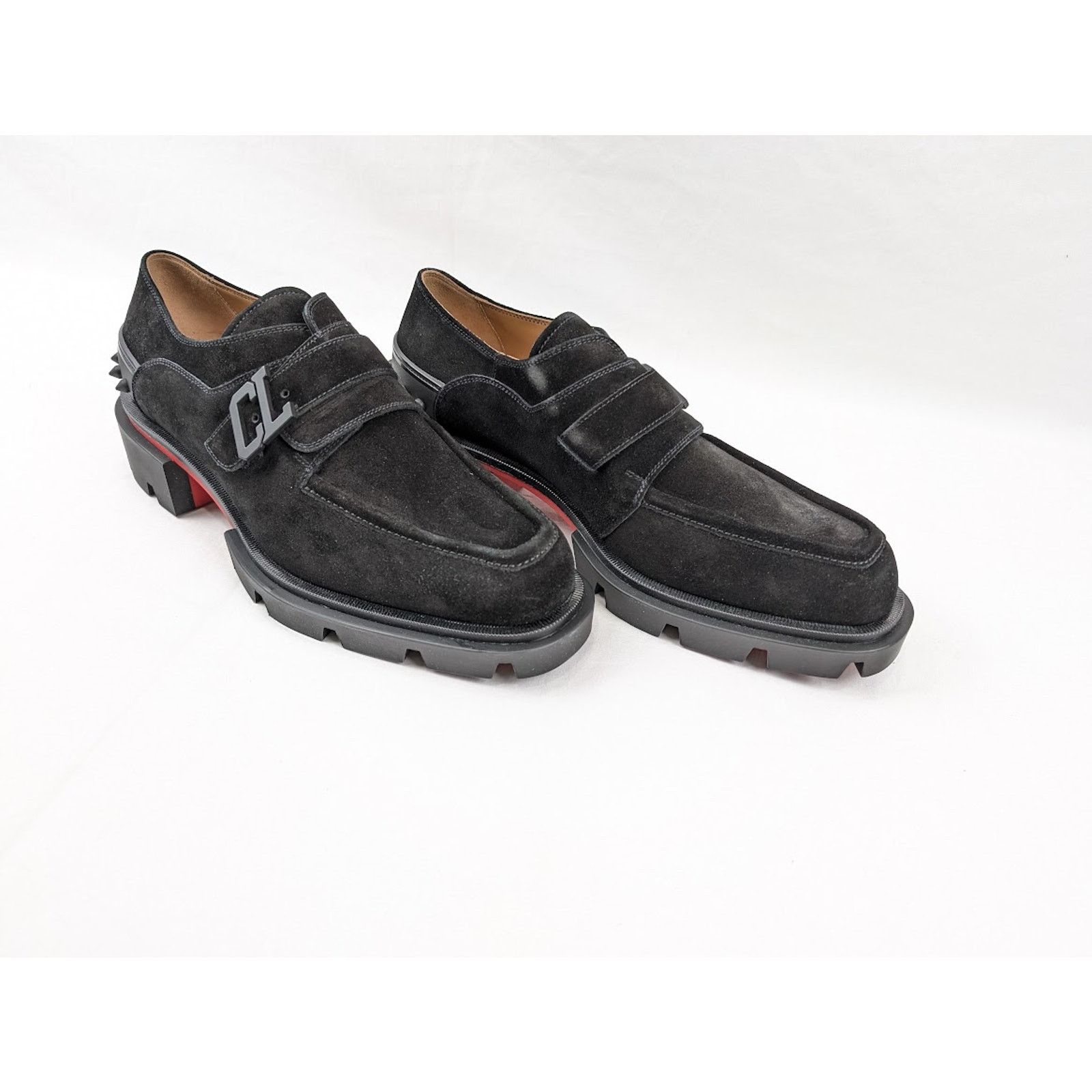 Christian Louboutin o1rshd1 Our Georges Flat Shoes in Black Size US 12 / EU 45 - 1 Thumbnail