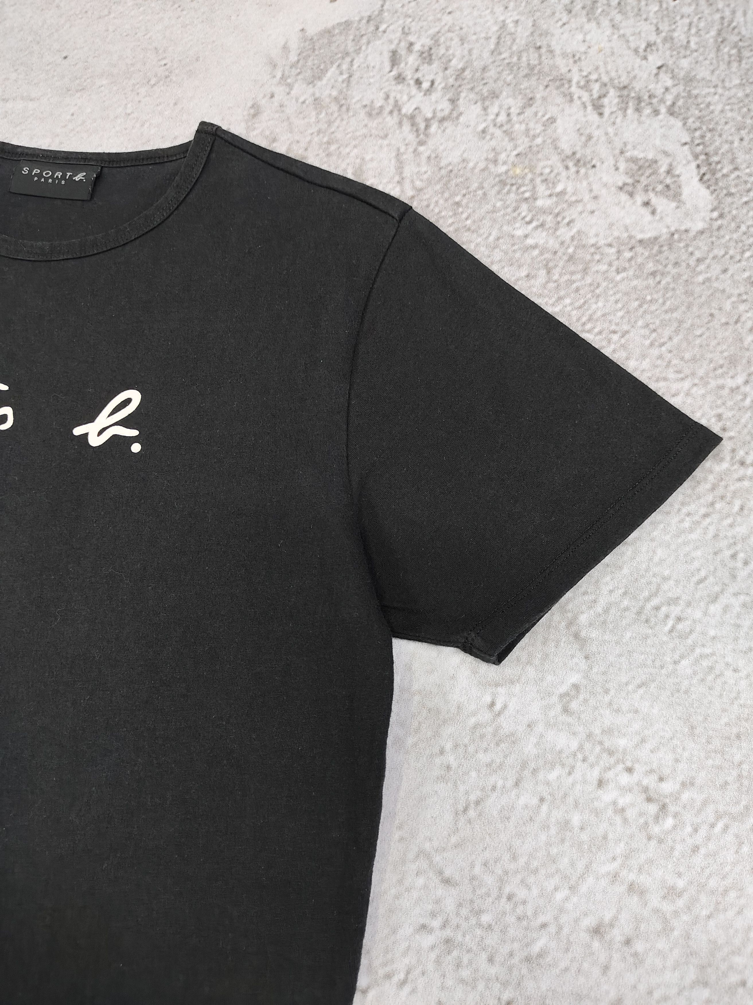 agnes b. 2000s Agnes B- Script Logo French Designer Minimalist Tee Size L / US 10 / IT 46 - 2 Thumbnail