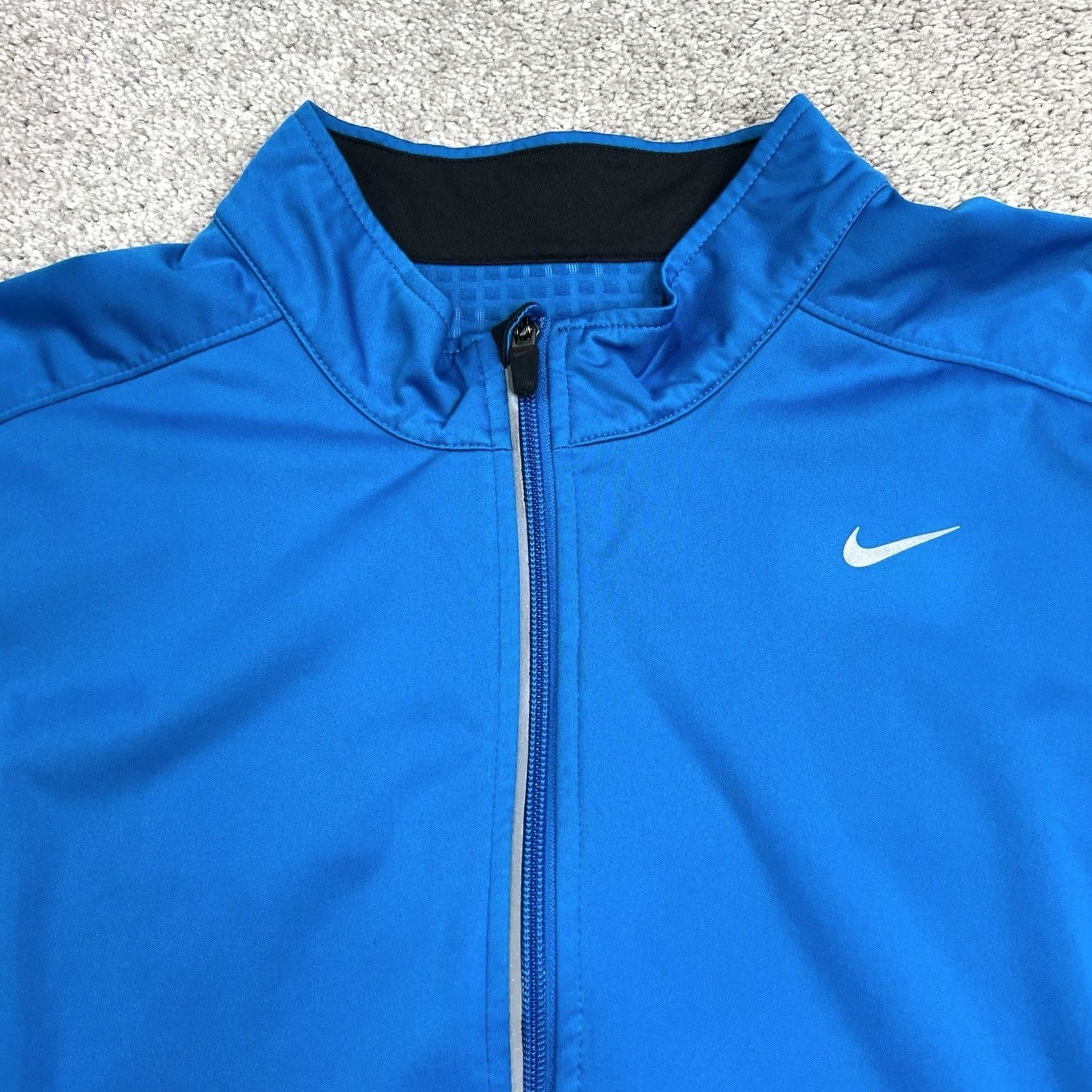 Nike Nike Element Shield Jacket Mens 2XL Full Zip Blue Black 424242-425 Mid-Length Pockets Reflective Lined Size US XXL / EU 58 / 5 - 3 Thumbnail