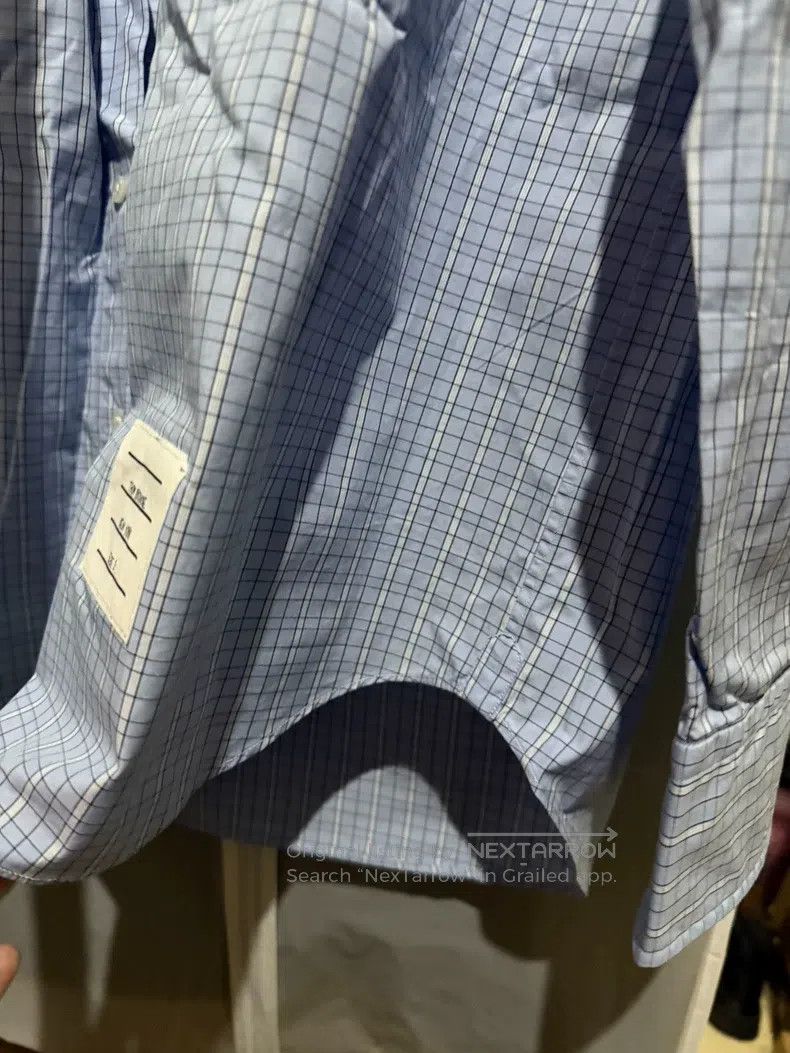 Thom Browne Thom Browne Light blue striped shirt Size US L / EU 52-54 / 3 - 8 Thumbnail