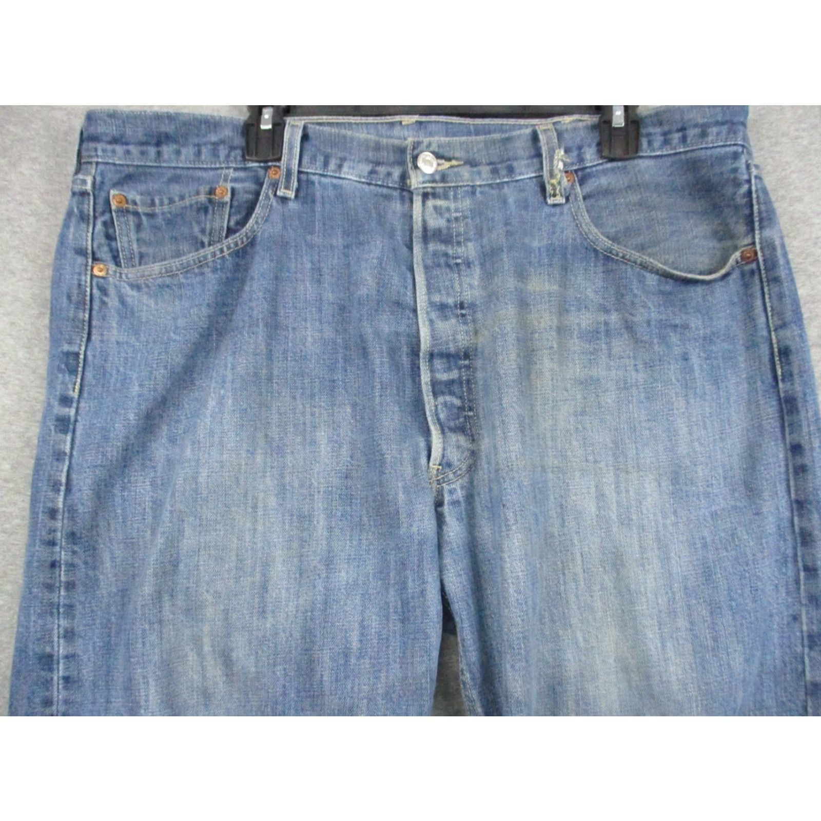 Levi's Levi's 501xx Jeans Button Fly Straight Medium Wash Blue Mens 40x32 Regular Jeans Size US 38 / EU 54 - 3 Thumbnail