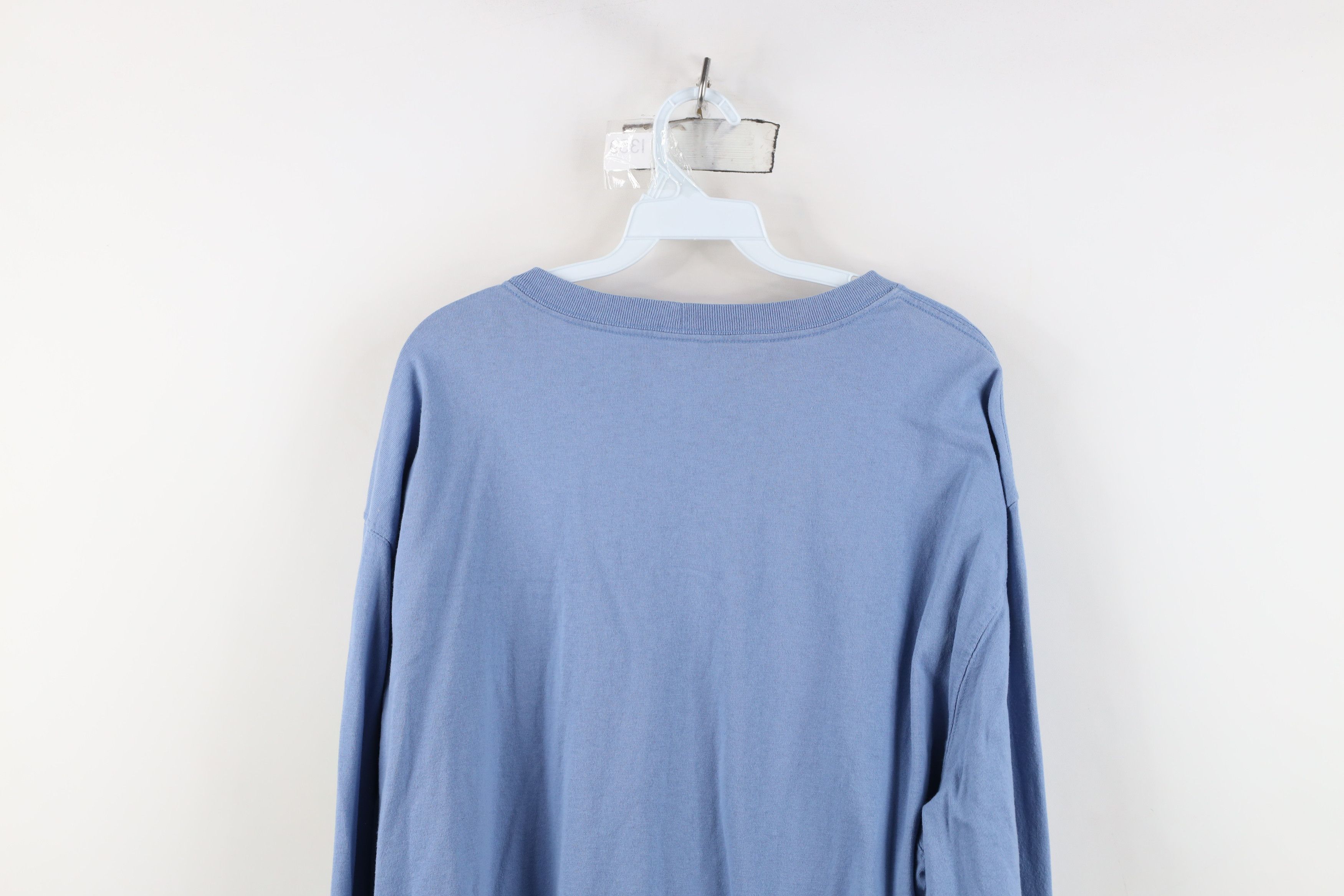 Carhartt Vintage Y2K Carhartt Spell Long Sleeve T-Shirt Blue Cotton Size US XXL / EU 58 / 5 - 13 Thumbnail