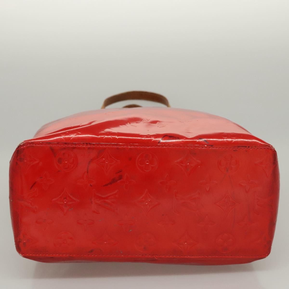 Louis Vuitton LOUIS VUITTON Monogram Vernis Reade MM Hand Bag Red Rouge Size ONE SIZE - 7 Thumbnail