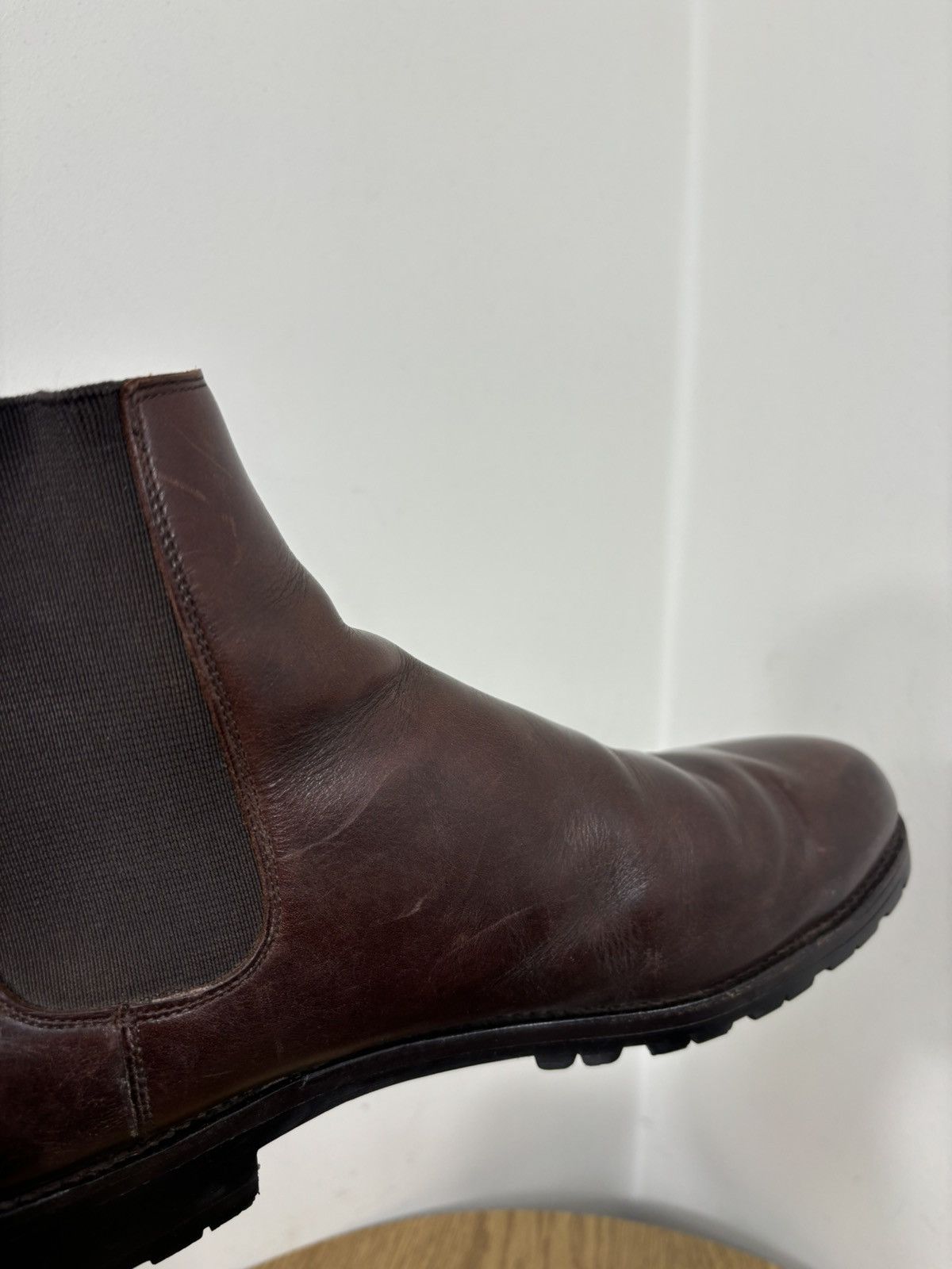 Other Ed Meier Munich Men’s Dark Brown Leather Ankle Chelsea Boots Size US 11 / EU 44 - 24 Thumbnail
