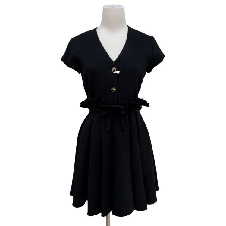 Dior Christian Dior Wool Silk V-Neck Dress Size 38 Size S / US 4 / IT 40 - 1 Thumbnail