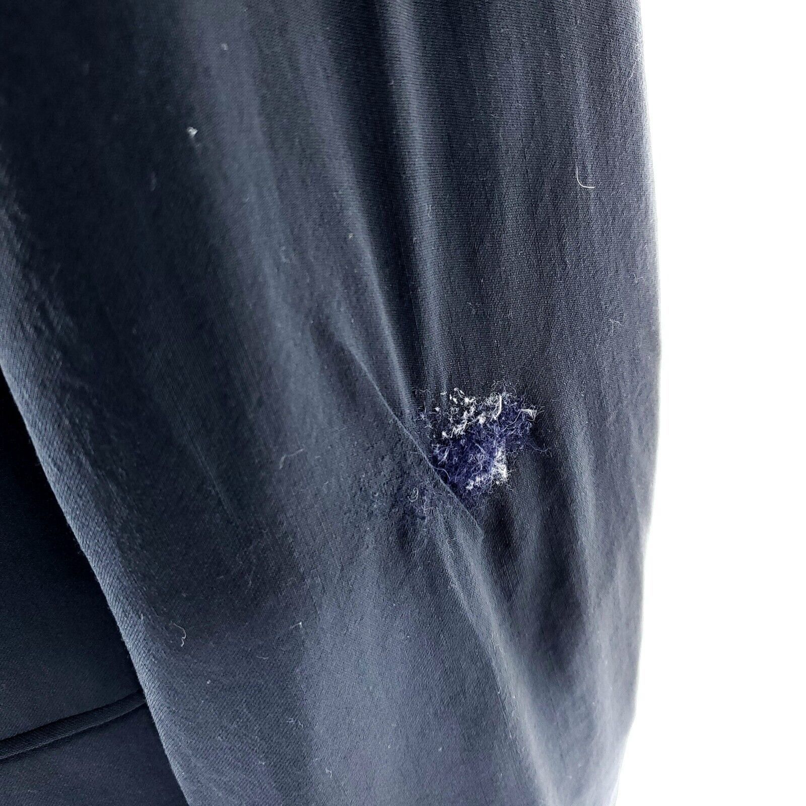 Banana Republic DAMAGED Banana Republic Wool 2 Button Blazer 40R Blue Lanifi Size 40R - 4 Thumbnail