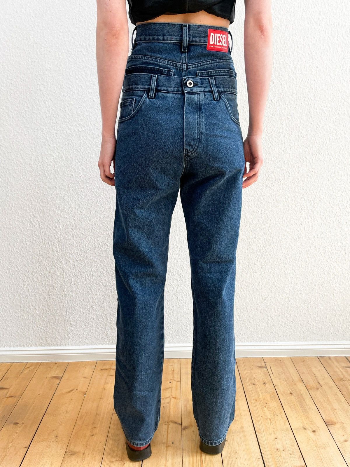 Anonymous Club Diesel red tag blue Shayne Oliver Editon embedded belt jeans Size US 26 / EU 42 - 5 Thumbnail