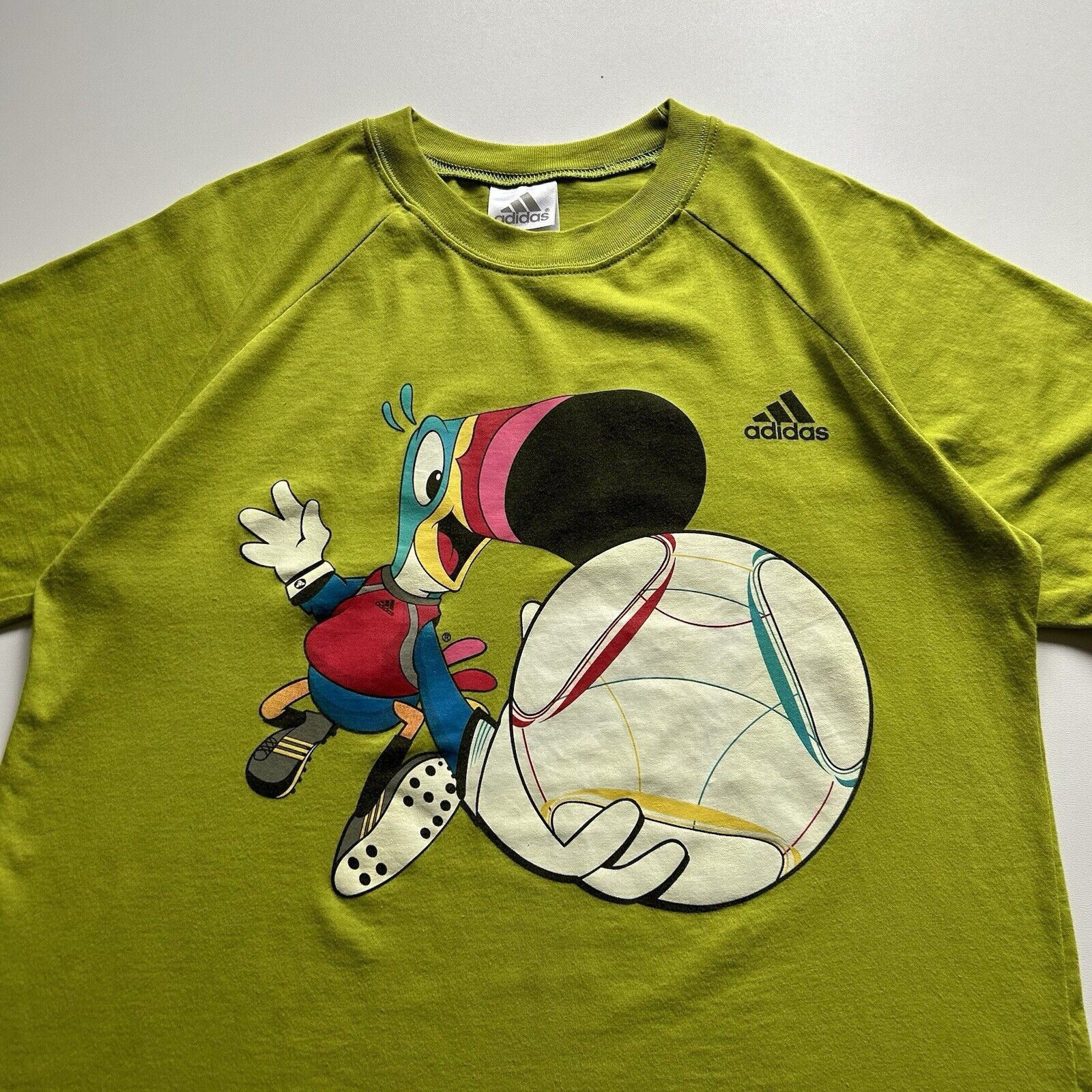 Adidas Vintage Froot Loops Toucan Sam Adidas Soccer T Shirt Large Size US L / EU 52-54 / 3 - 2 Thumbnail