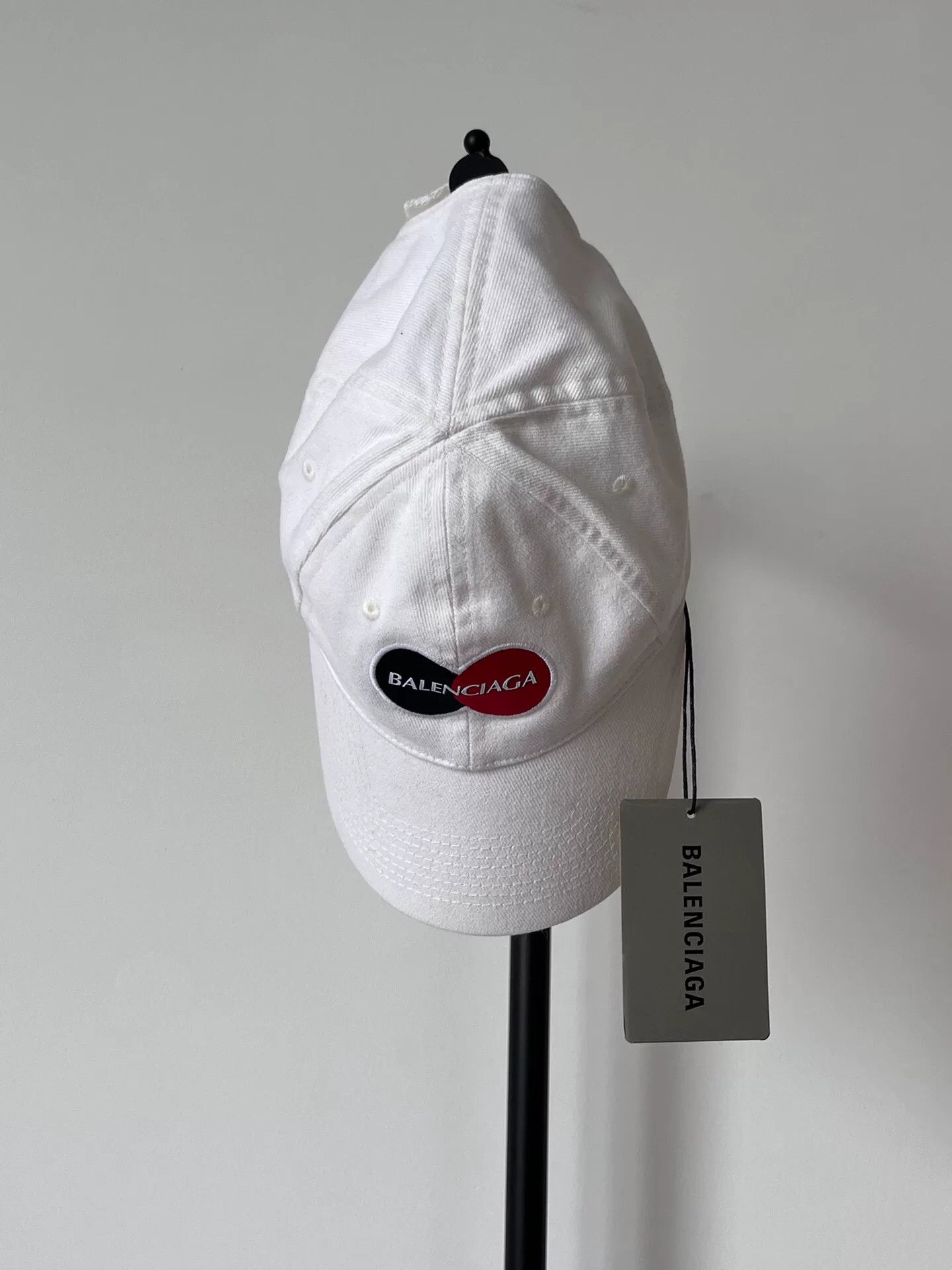 Balenciaga balenciaga embroidered logo cotton duck cap Size ONE SIZE - 1 Thumbnail