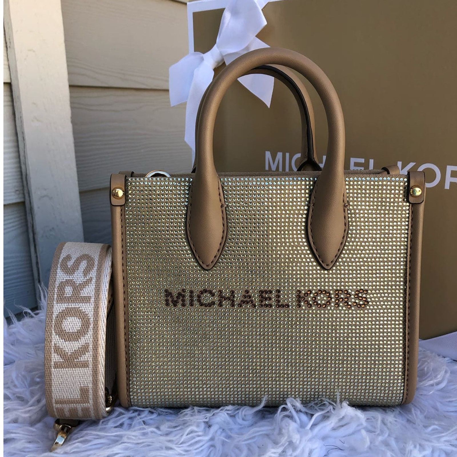 Michael Kors MICHAEL KORS Mirella Extra-Small Logo Shopper Crossbody Size ONE SIZE - 1 Thumbnail