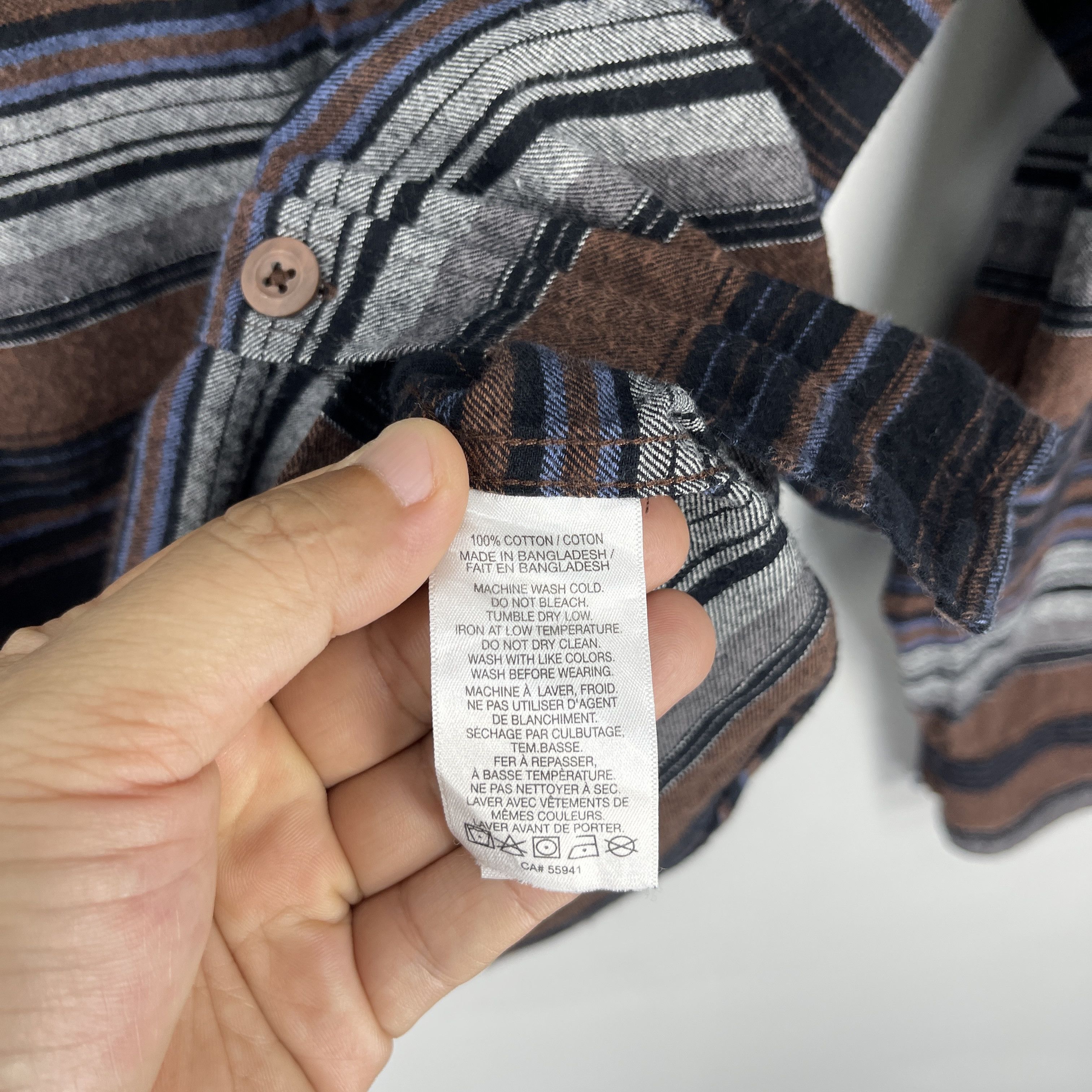 Flannel KOLBY Border Stripes Multicolor Flannel Button Up Size US M / EU 48-50 / 2 - 7 Thumbnail