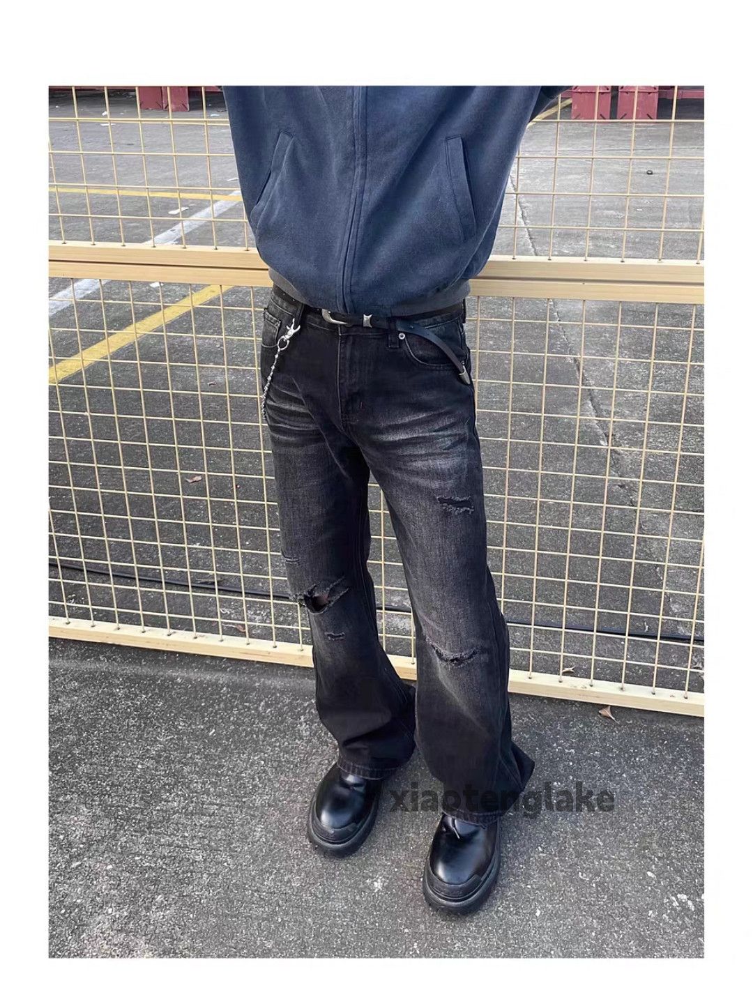 Jean × Vintage washed faded cleanfit yuppie bootcut grunge jeans Size US 34 / EU 50 - 1 Thumbnail