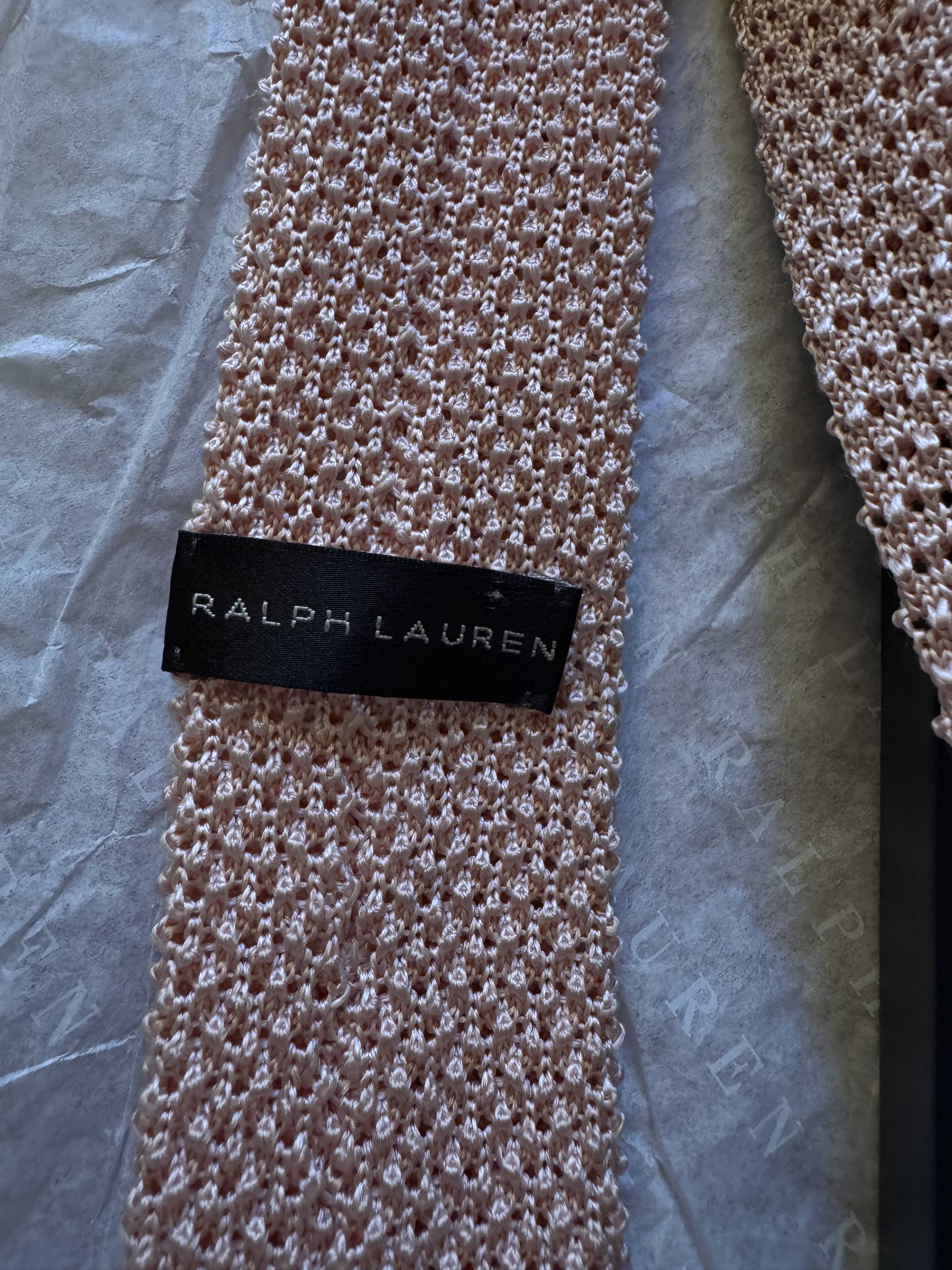 Ralph Lauren Knit Silk Tie Size ONE SIZE - 4 Thumbnail