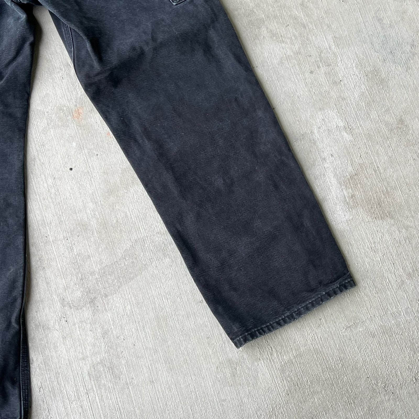 Carhartt × Vintage Carhartt faded black double knee work wear carpenter pants Size US 33 - 9 Thumbnail