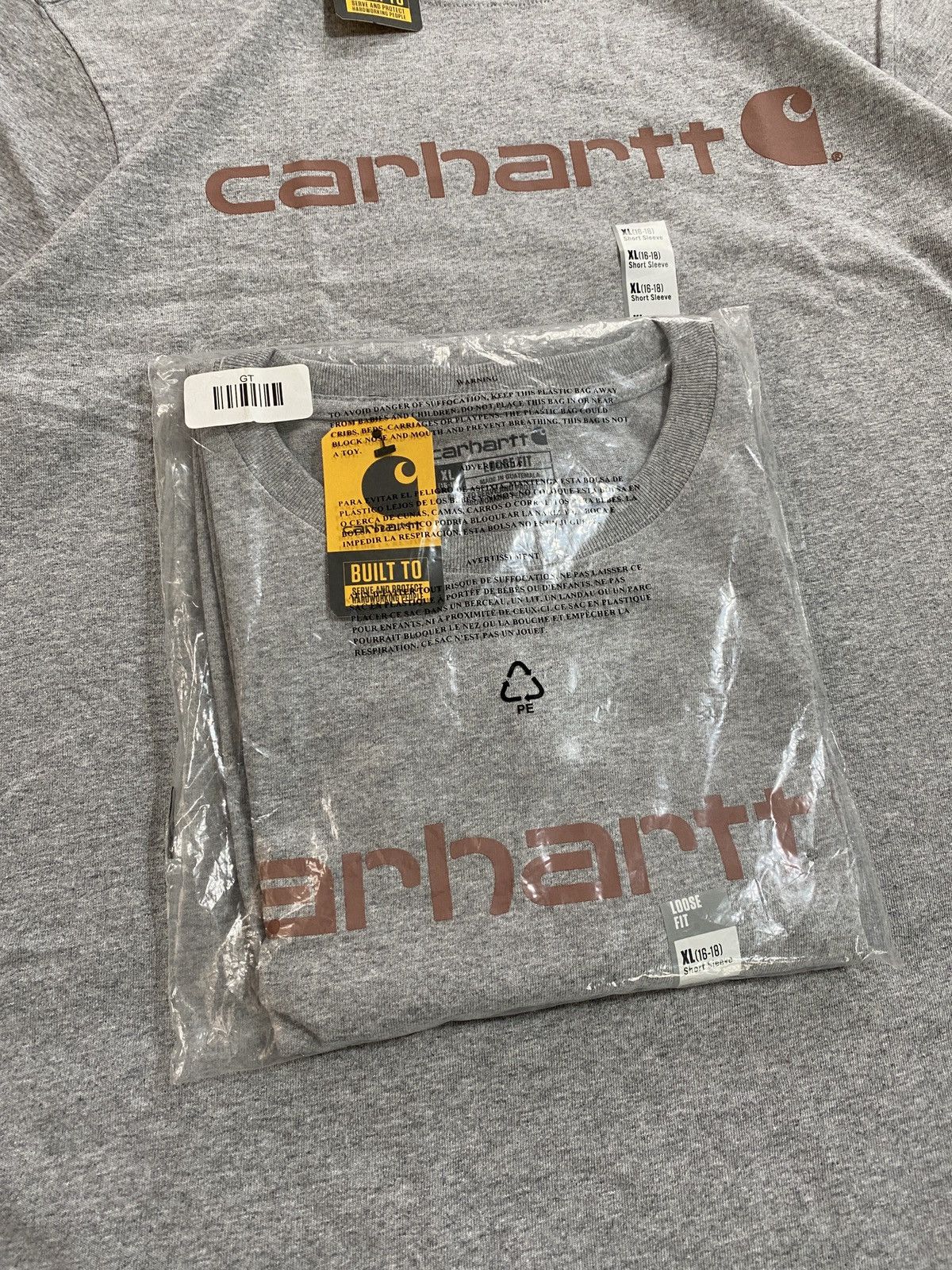 Carhartt Vintage Carhartt t shirt brown logo Y2k japanese style Size US XL / EU 56 / 4 - 6 Thumbnail