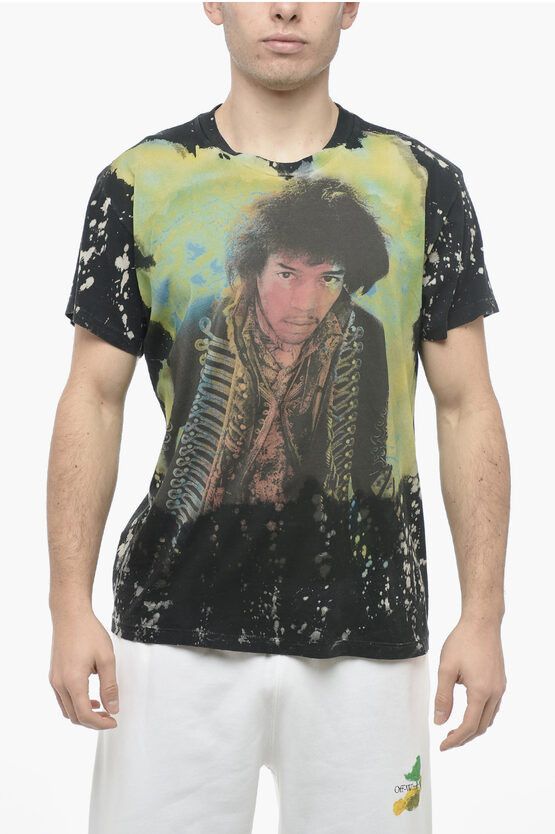 image of Amiri T.shirt Jimi Hendrix Con Effetto Tie Dye, Men's (Size Large)