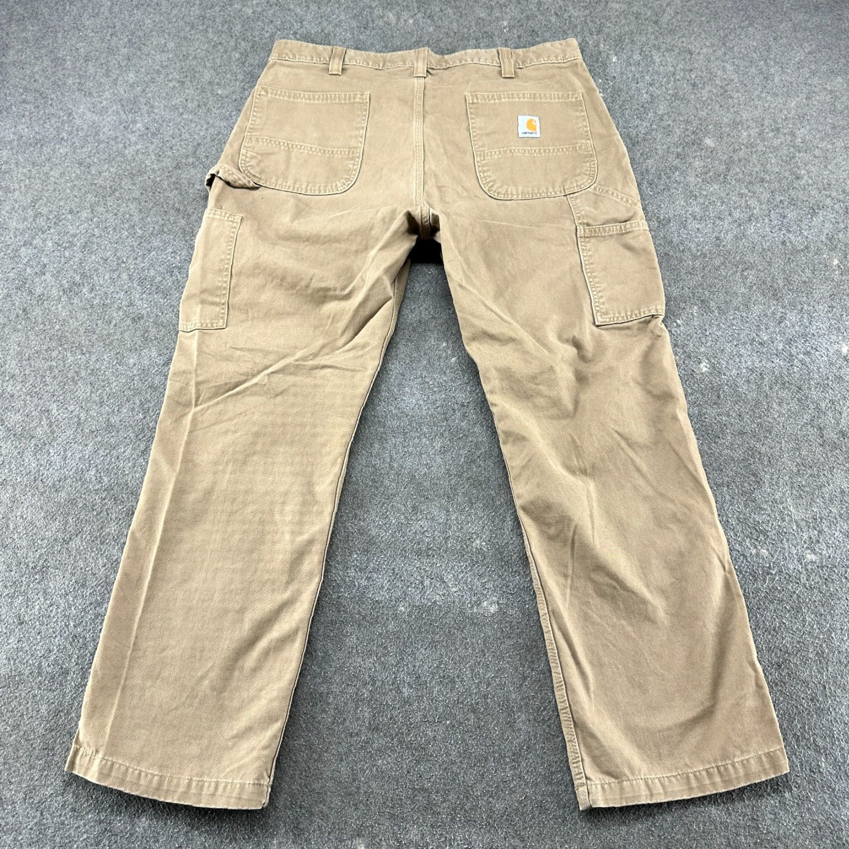 Carhartt Carhartt Pants Men 38x30 Brown Tan Carpenter Straight Relaxed Cotton Rugged Flex Workwear Casual 5-Pocket Solid Logo Zipper Button Inseam 30 in Size US 38 / EU 54 - 6 Thumbnail